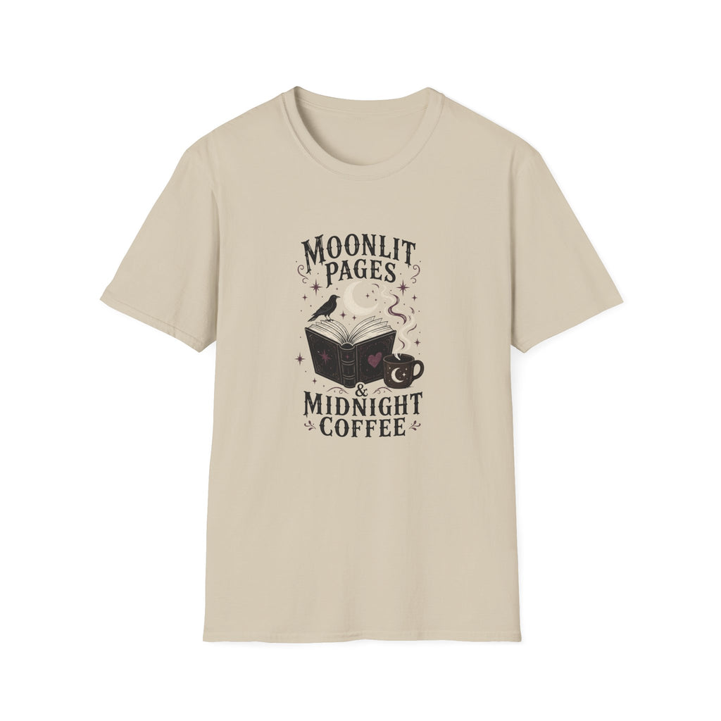 Moonlit Pages & Midnight Coffee T-Shirt
