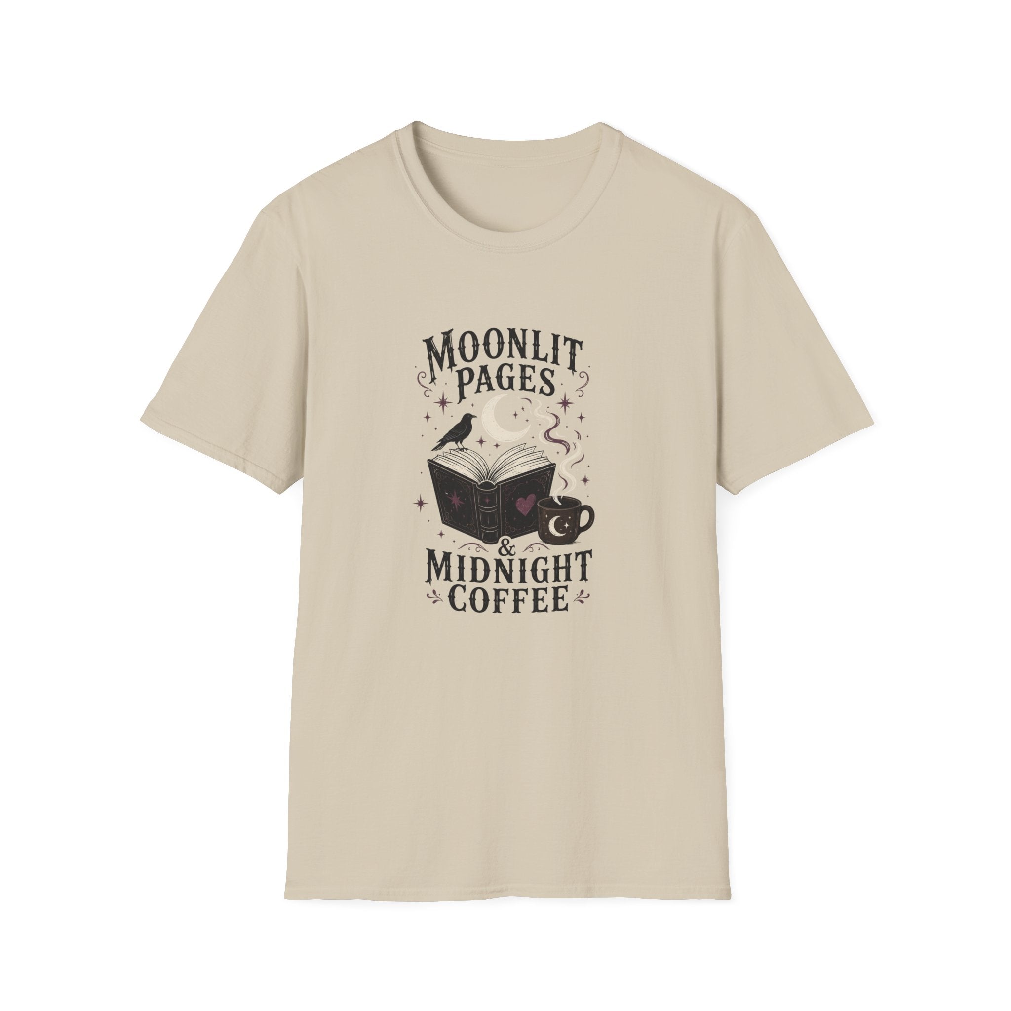 Moonlit Pages & Midnight Coffee T-Shirt
