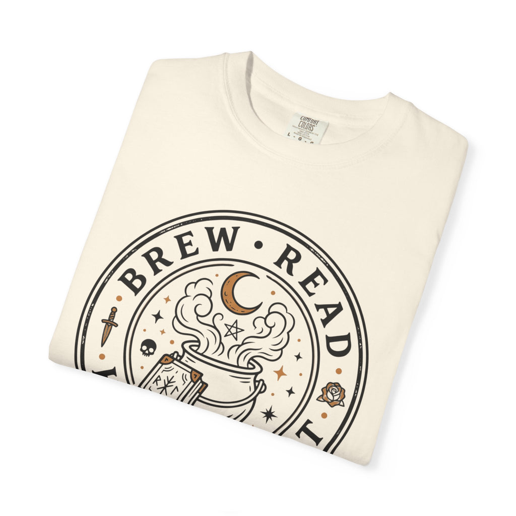 Brew Read Hex Repeat Circle Badge T-Shirt