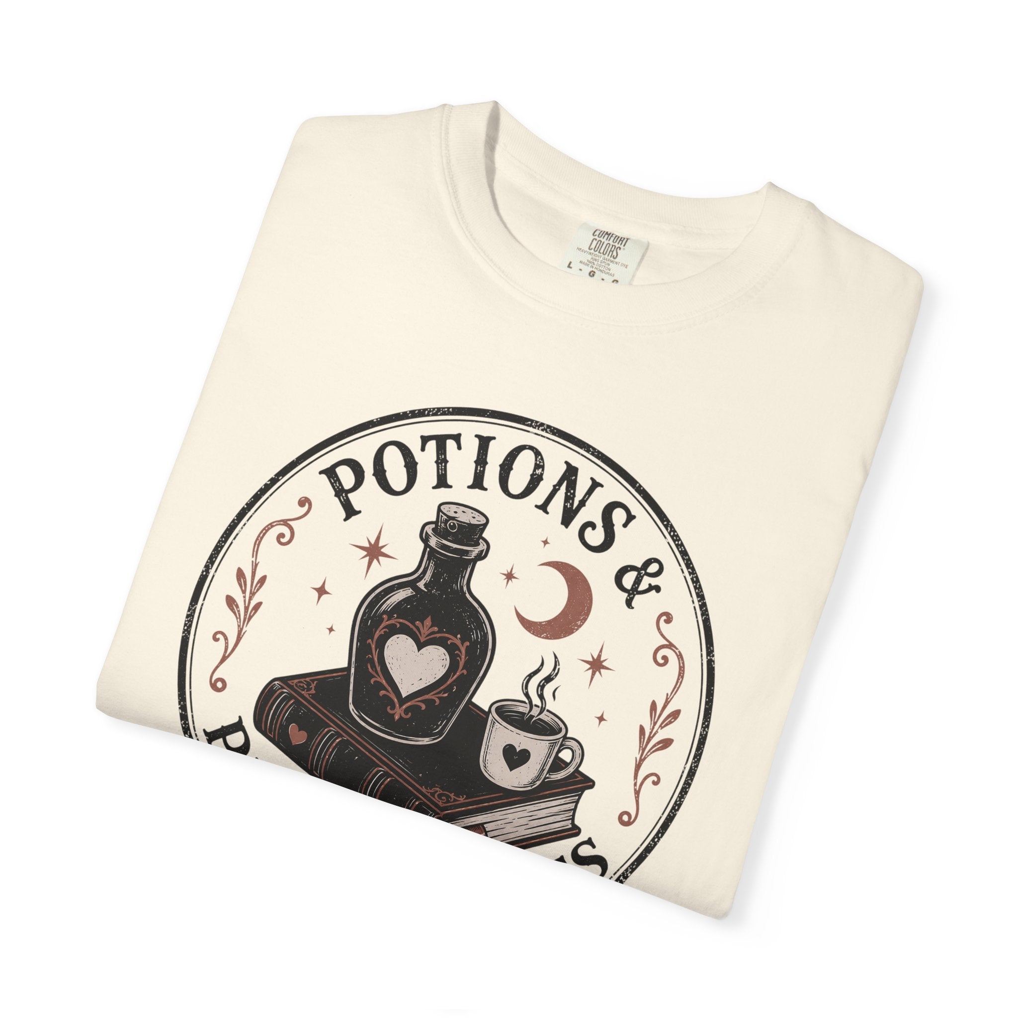 Potions & Plot Twists  Circle Badge T-Shirt