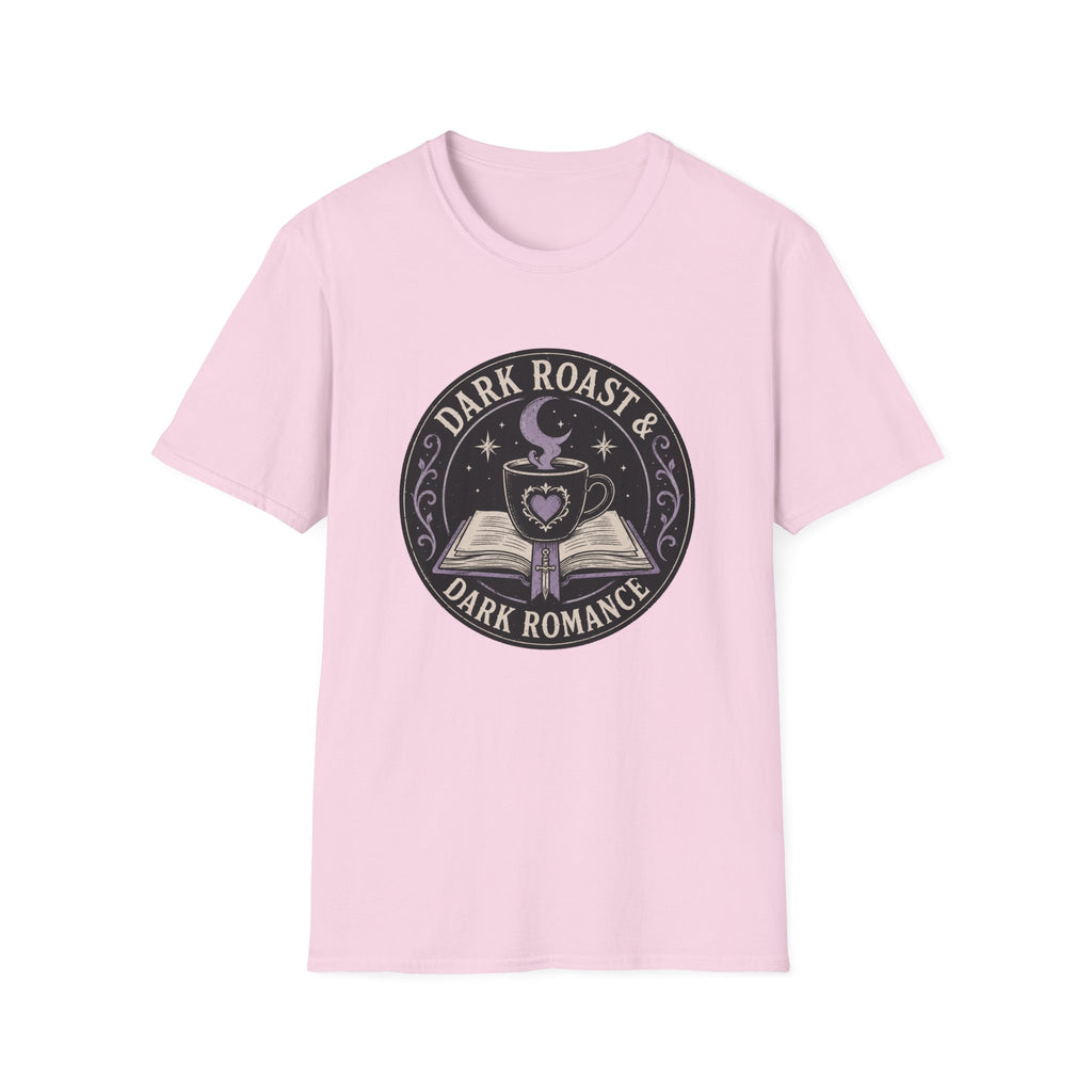 Dark Roast and Dark Romance Circle Badge T-Shirt