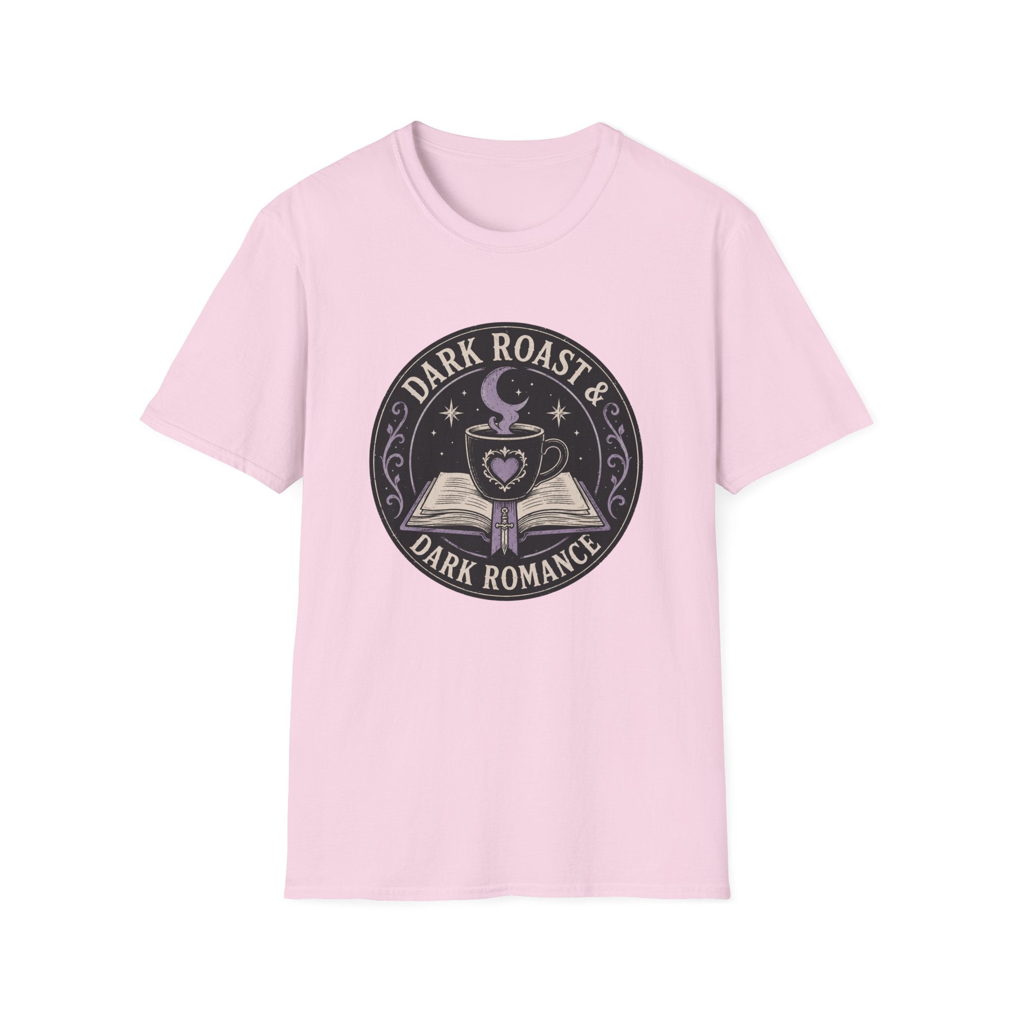 Dark Roast and Dark Romance Circle Badge T-Shirt