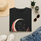 Cat in the Moon Graphic T-Shirt