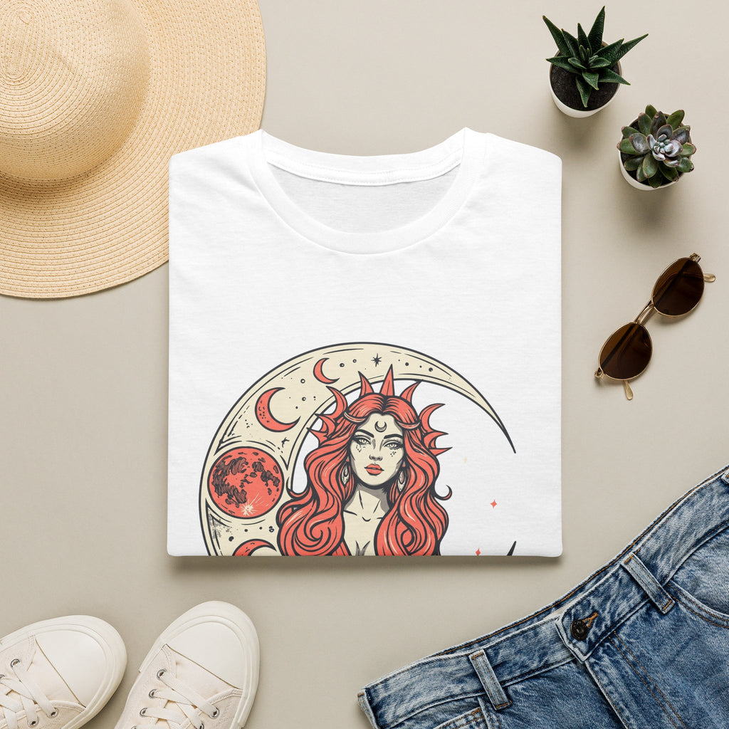 Moon Goddess Coral Graphic T-Shirt