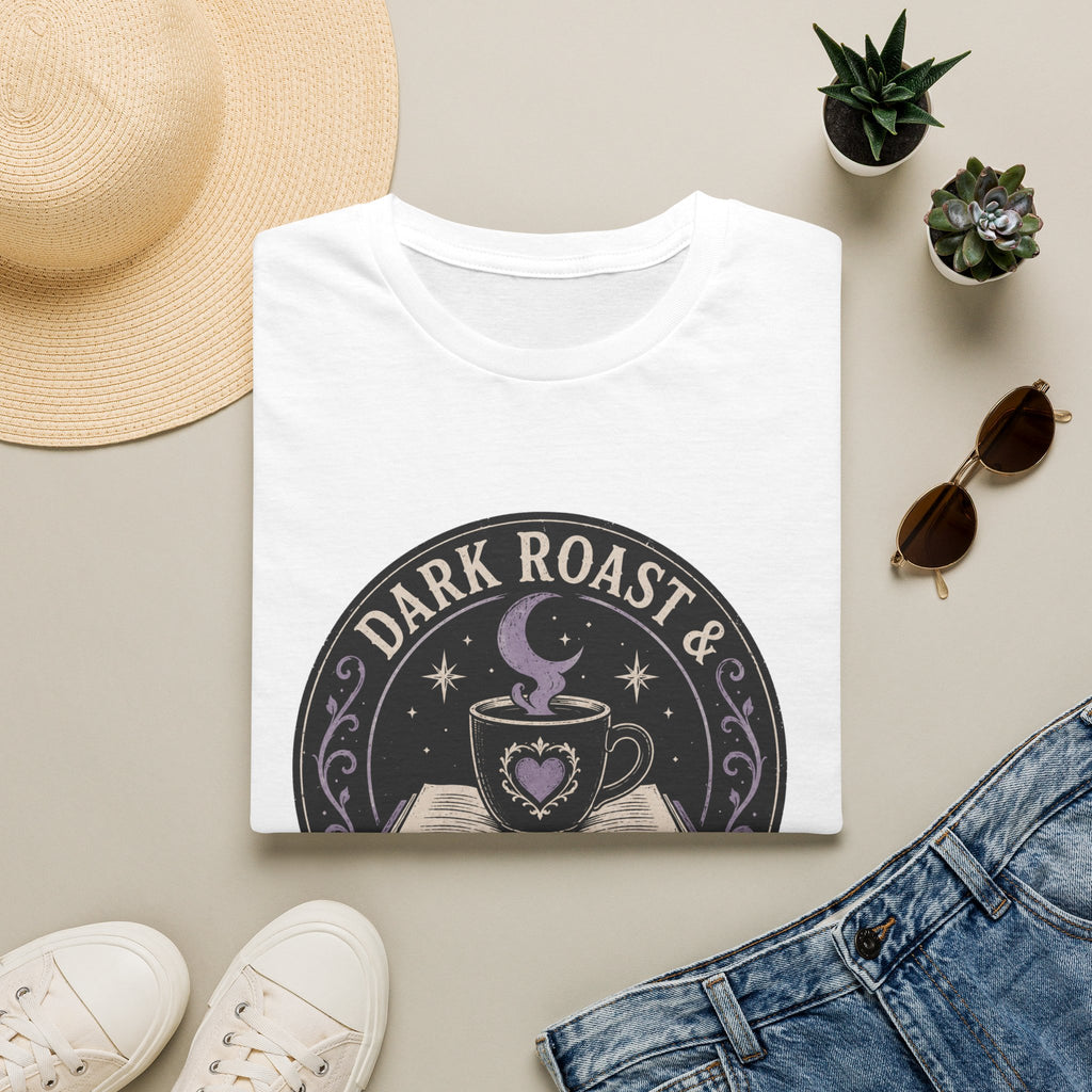 Dark Roast and Dark Romance Circle Badge T-Shirt