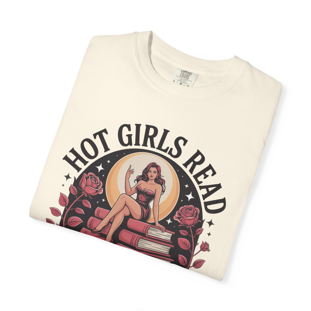 Hot Girls Read Romantasy Book Stack T-Shirt