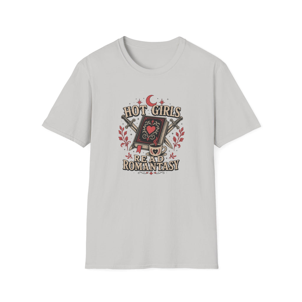 Hot Girls Read Romantasy Stacked  T-Shirt
