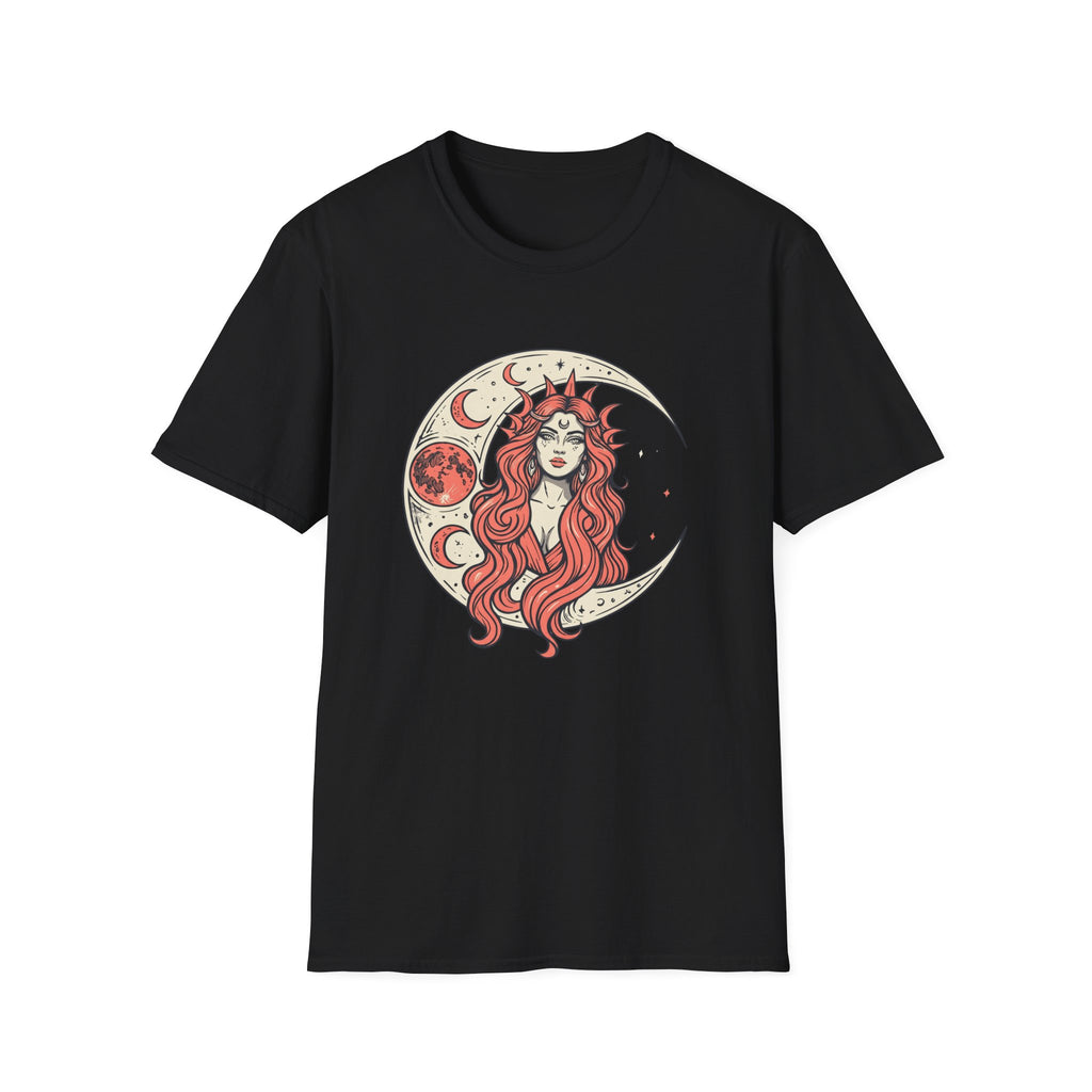 Moon Goddess Coral Graphic T-Shirt