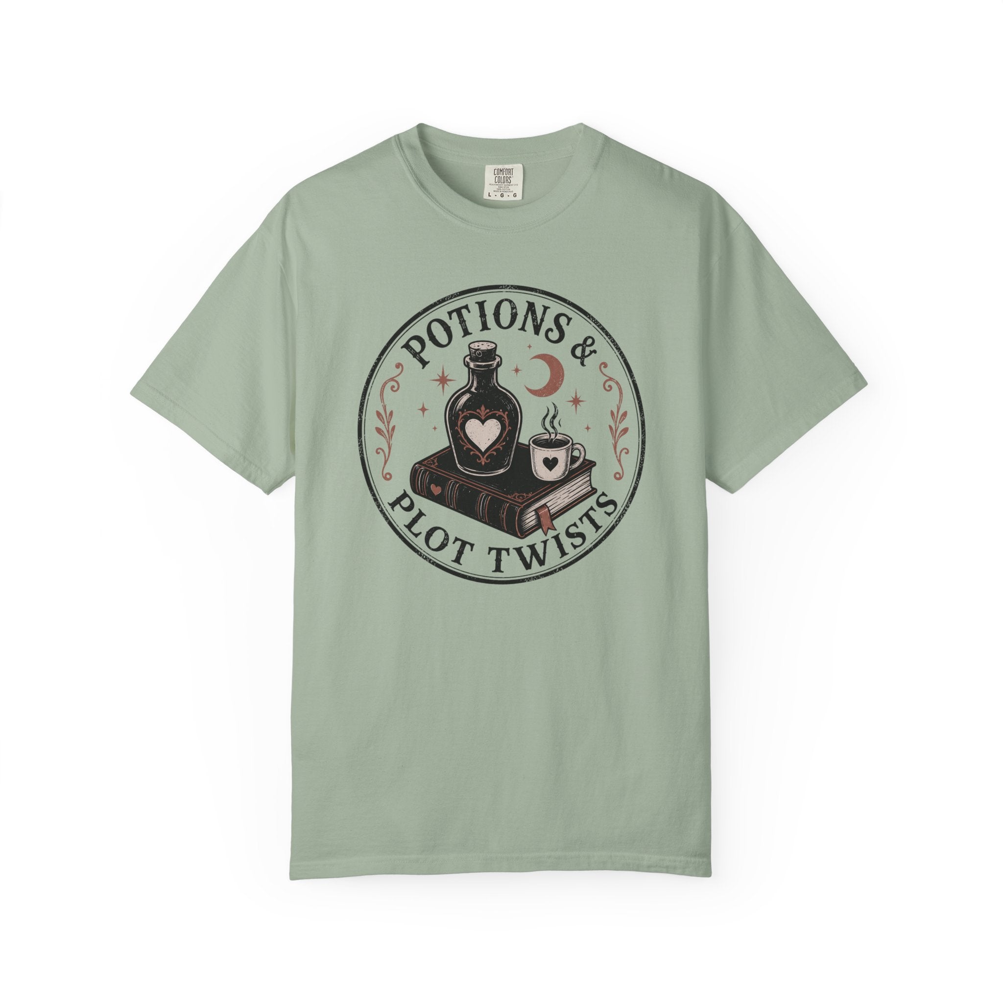 Potions & Plot Twists  Circle Badge T-Shirt