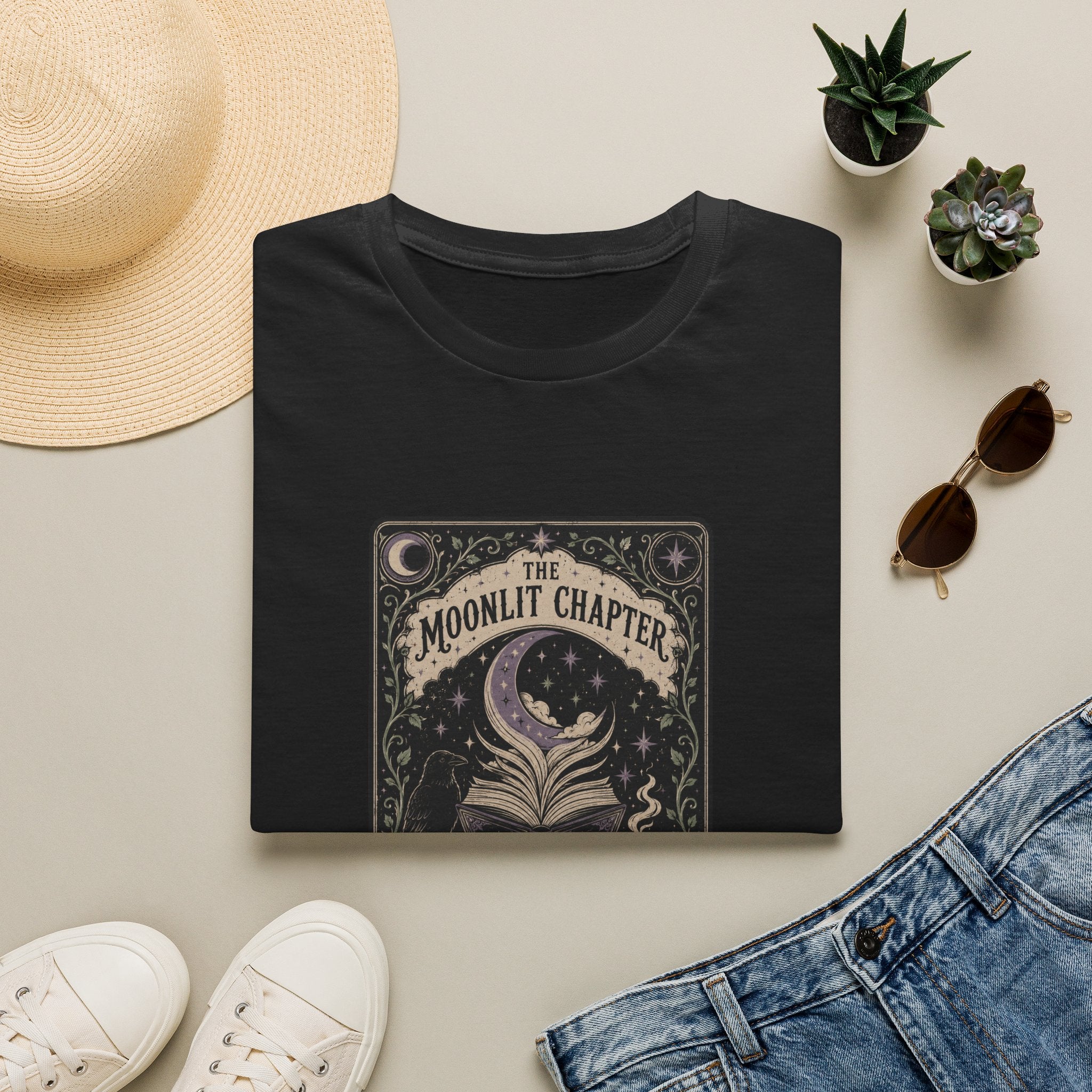 The Moonlit Chapter Tarot T-Shirt