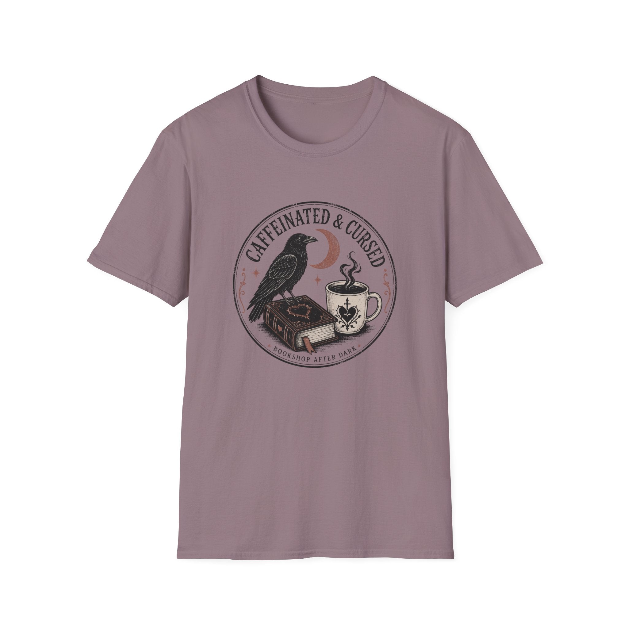 Caffeinated & Cursed Bookshop After Dark T-Shirt