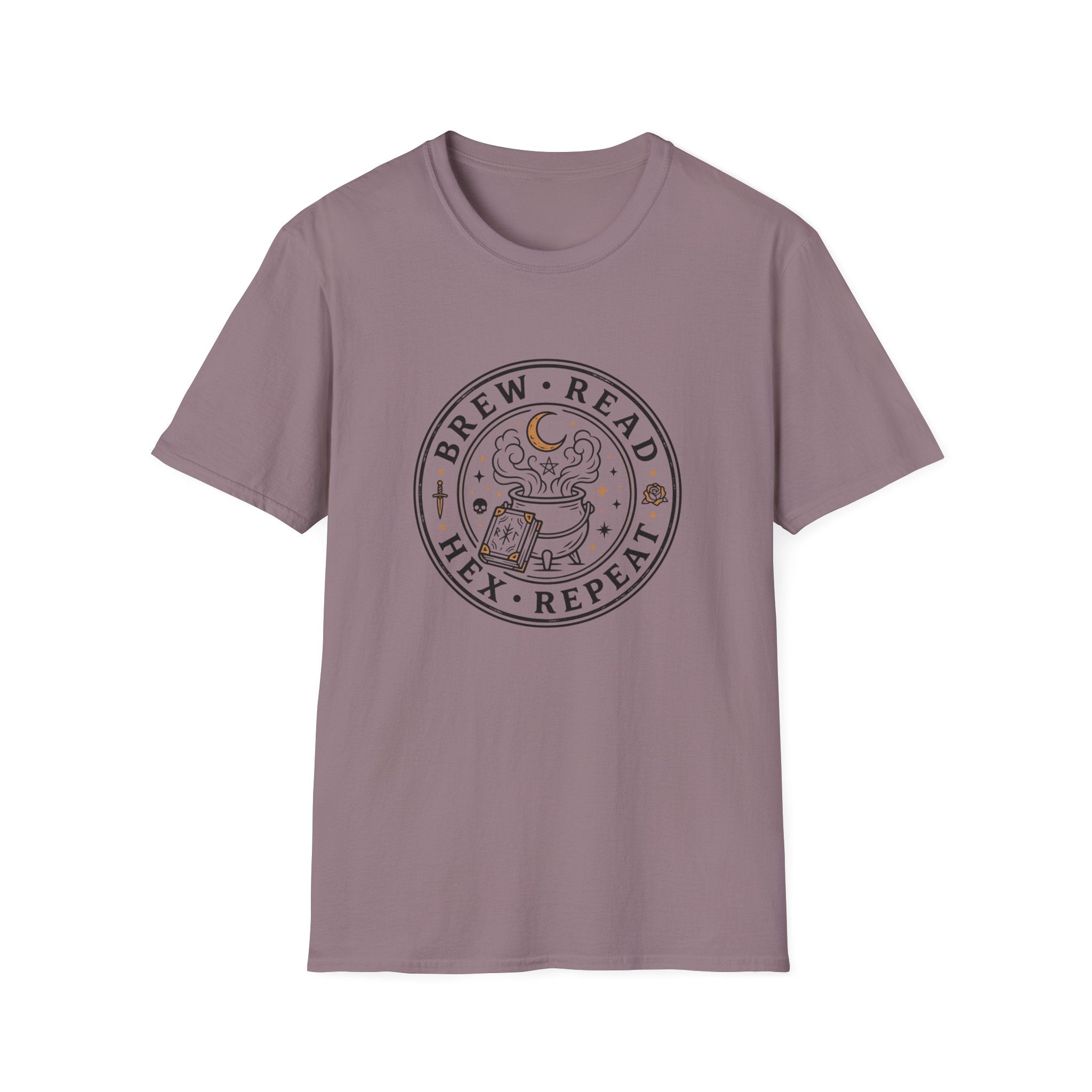 Brew Read Hex Repeat Circle Badge T-Shirt