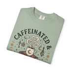 Caffeinated & Cursed To Read T-Shirt