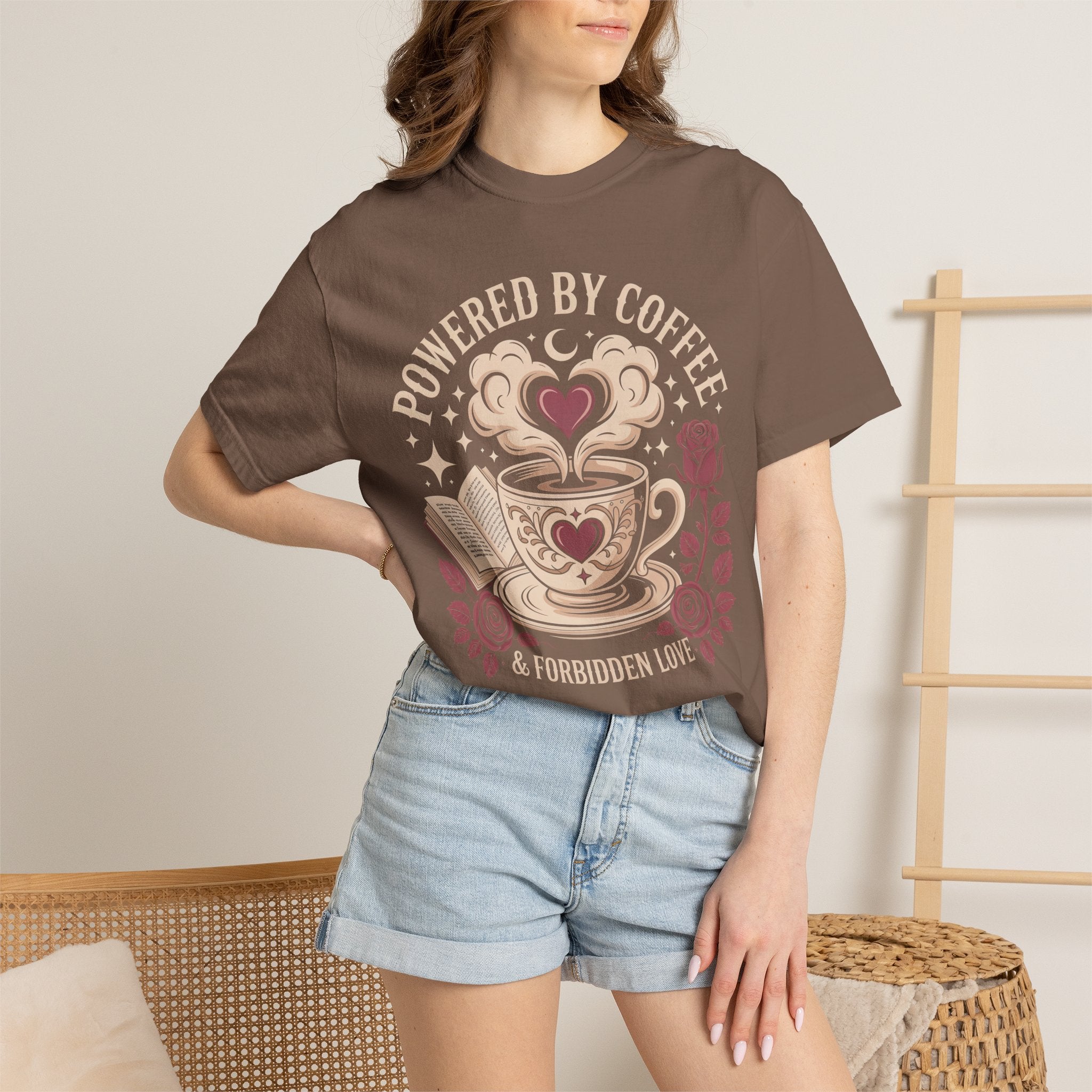 Powered By Coffee & Forbidden Love T-Shirt