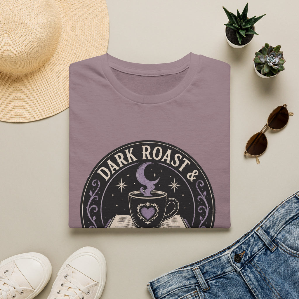 Dark Roast and Dark Romance Circle Badge T-Shirt