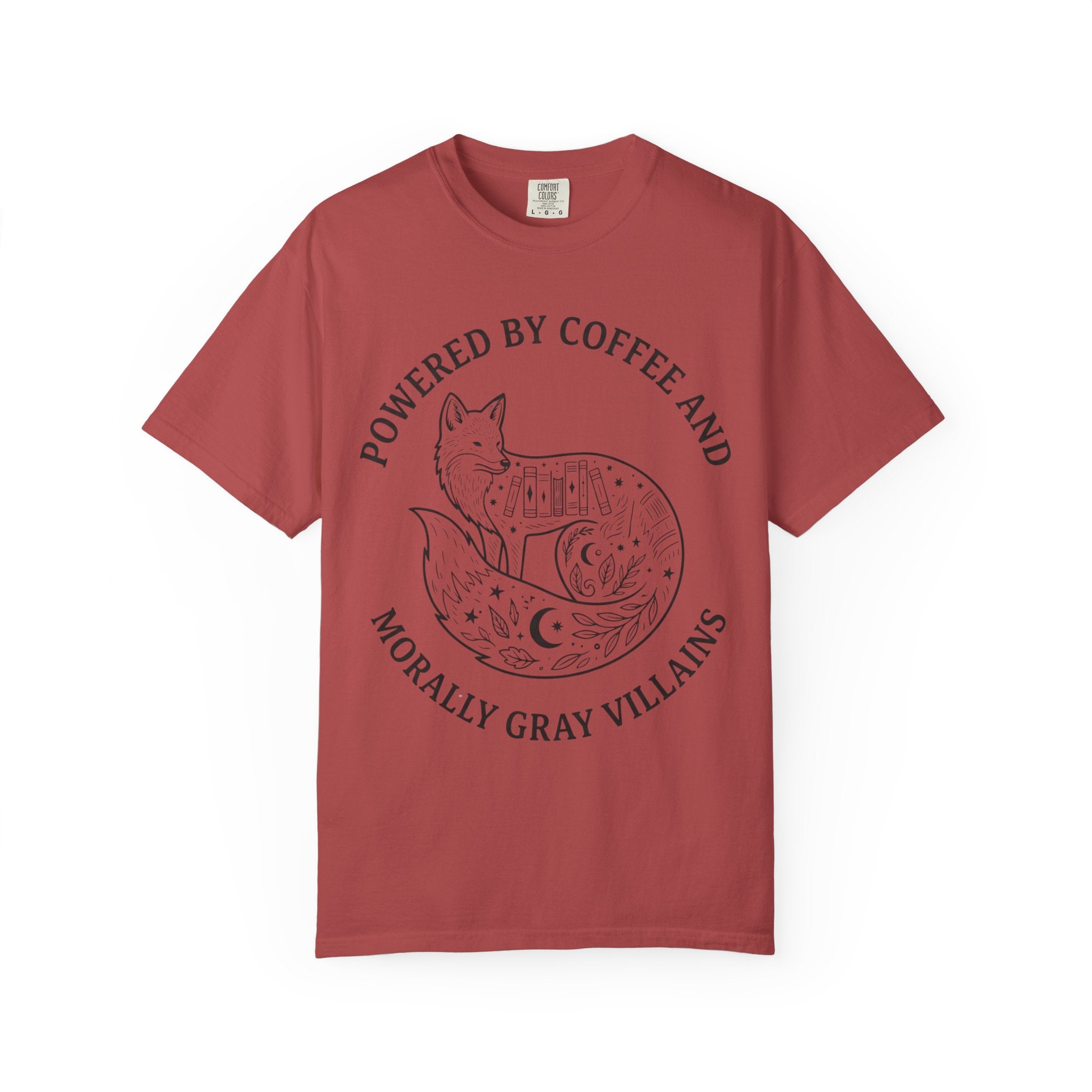 Powered By Coffee & Morally Gray Villains T-Shirt