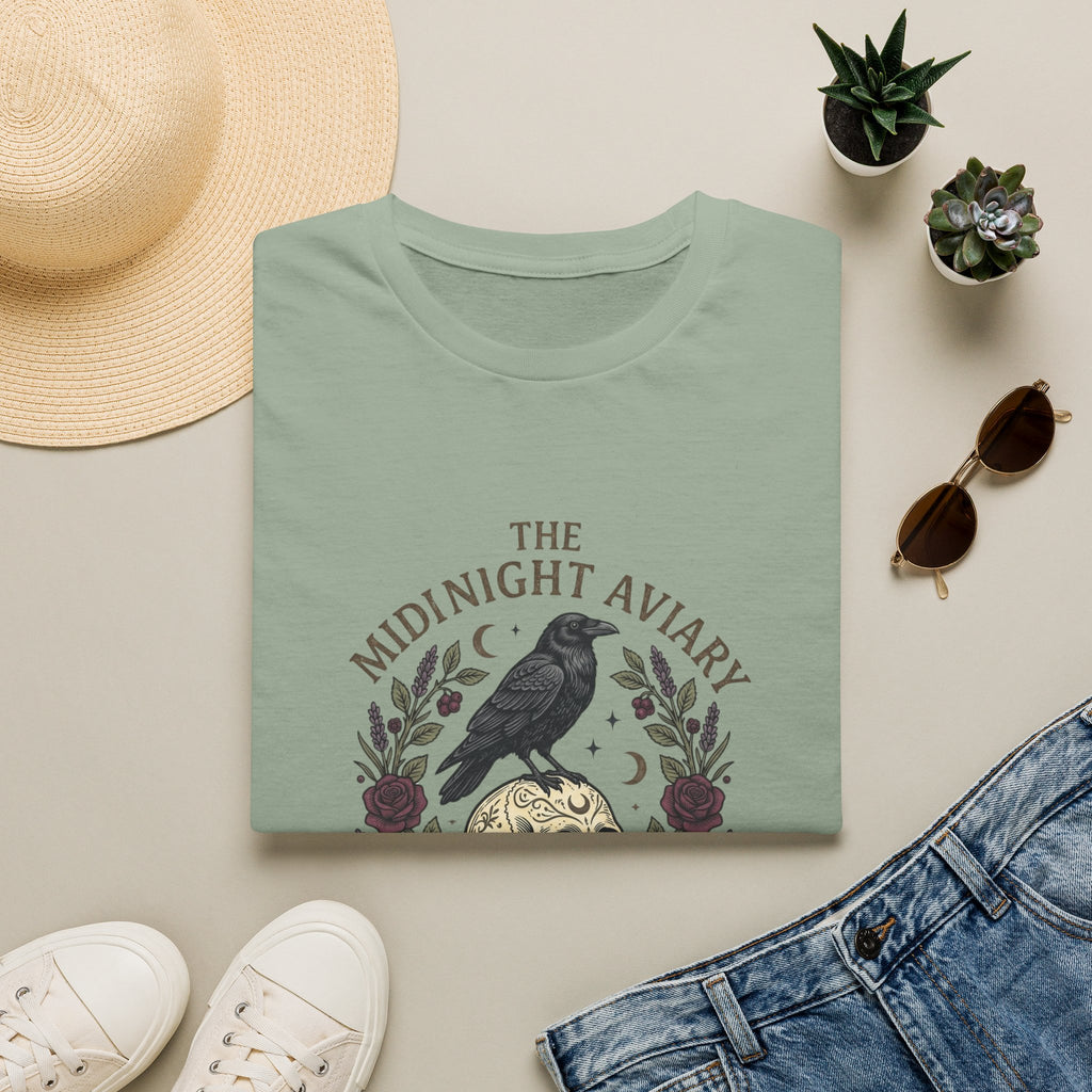 Midnight Aviary with Red Accents T-Shirt