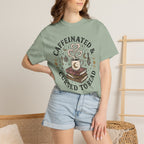 Caffeinated & Cursed To Read T-Shirt