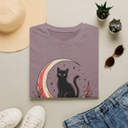 Cat in the Moon Graphic T-Shirt