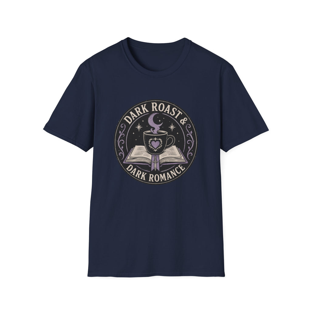 Dark Roast and Dark Romance Circle Badge T-Shirt