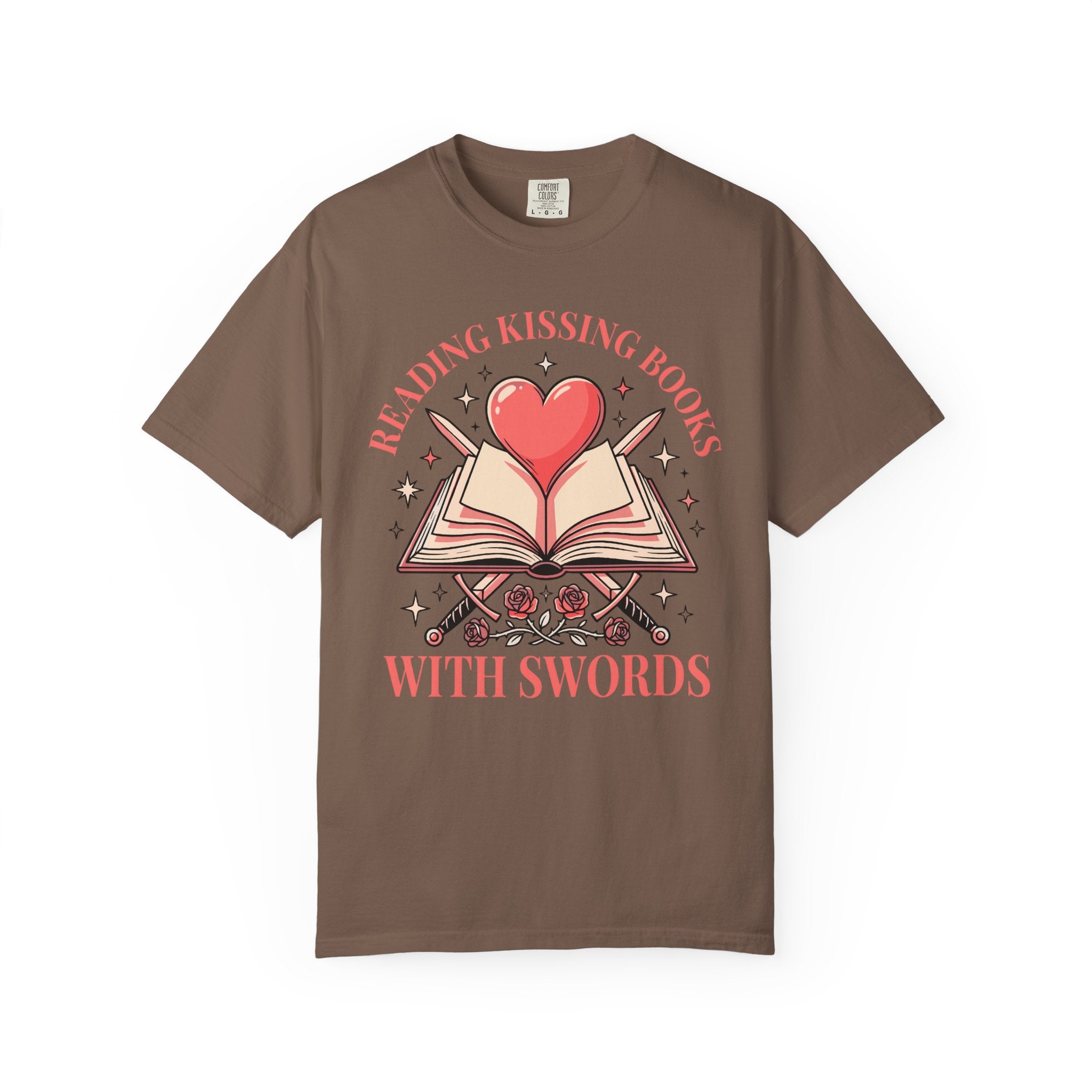 Reading Kissing Books With Swords T-Shirt