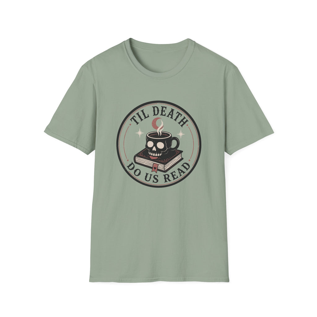 Til Death Do Us Read Circle Badge T-Shirt