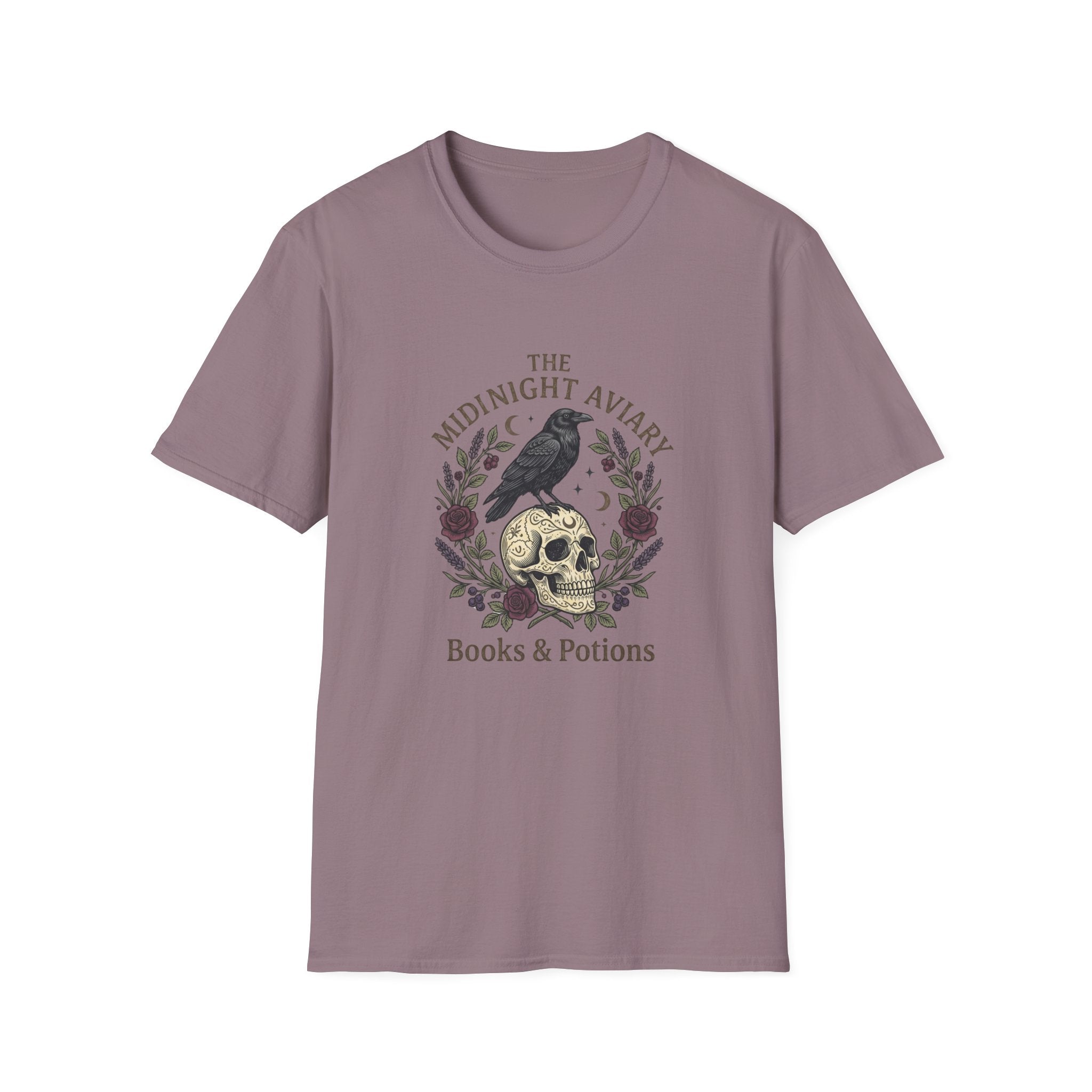 Midnight Aviary with Red Accents T-Shirt
