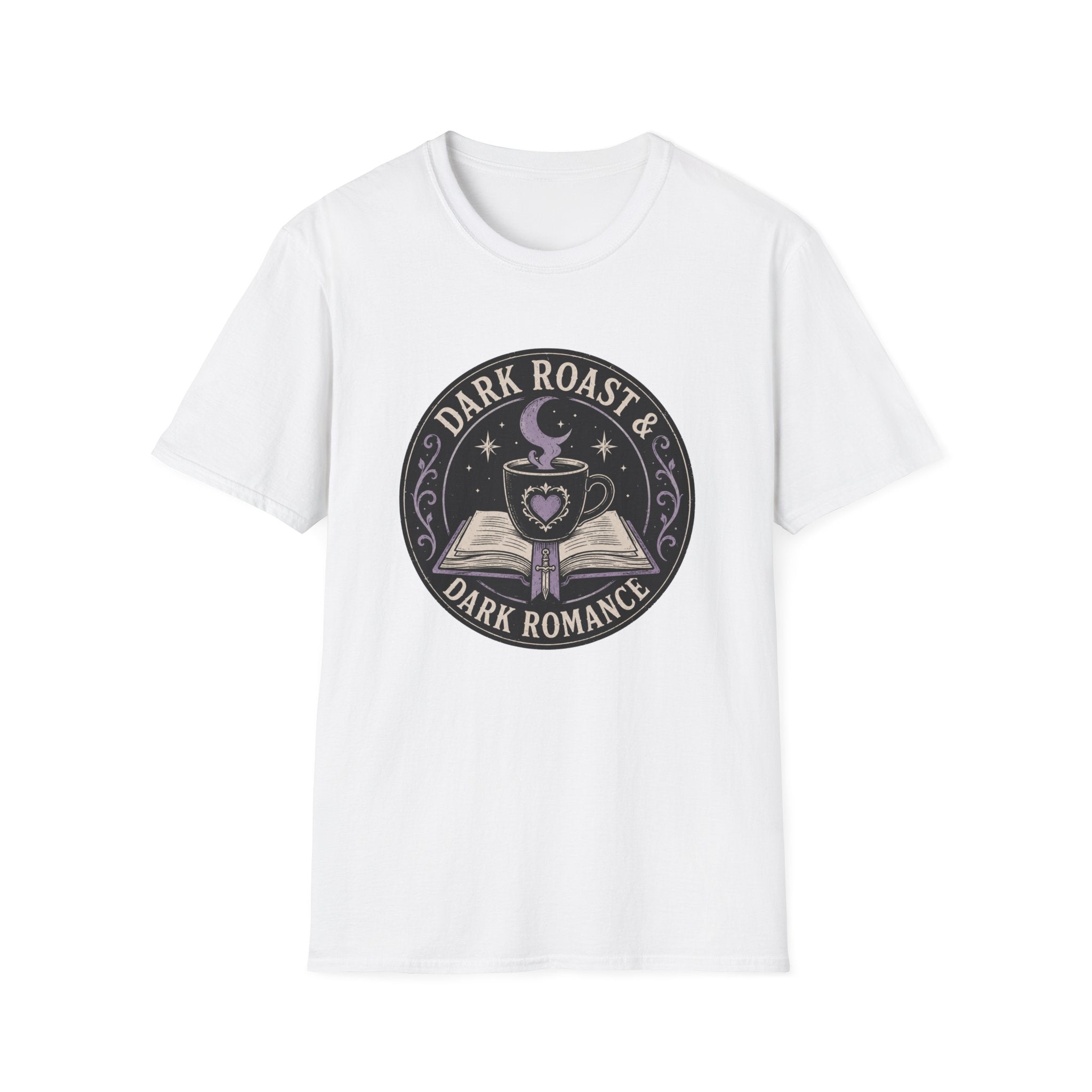 Dark Roast and Dark Romance Circle Badge T-Shirt
