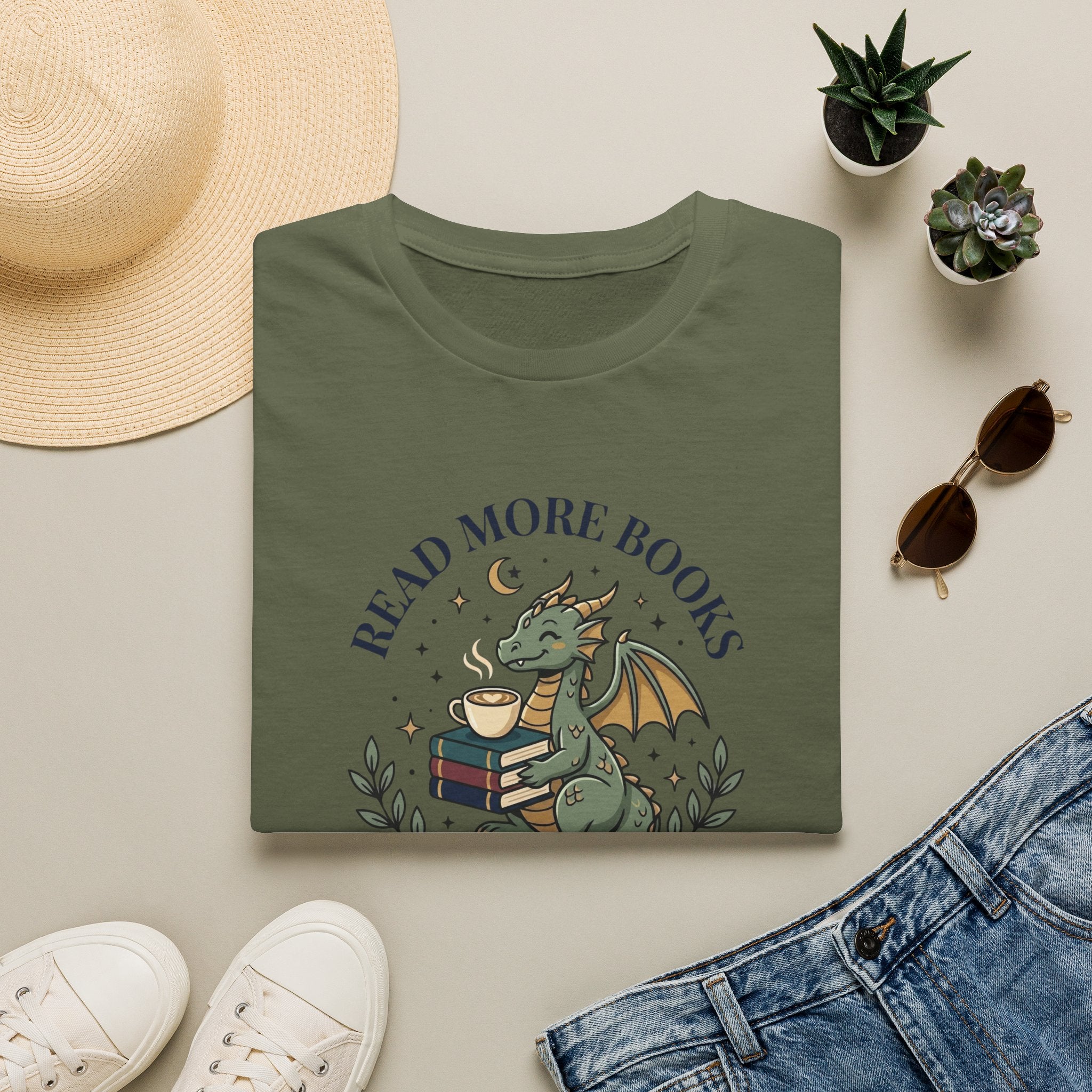 Read More Books Drink More Lattes T-Shirt