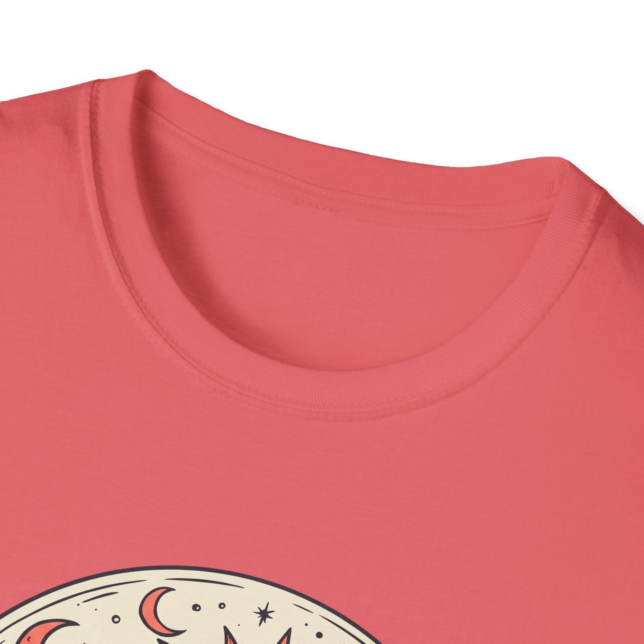 Moon Goddess Coral Graphic T-Shirt
