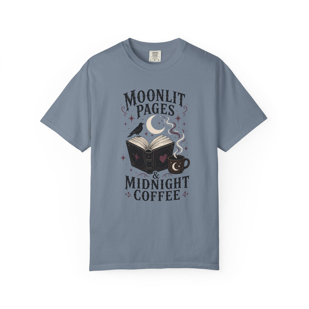 Moonlit Pages & Midnight Coffee T-Shirt