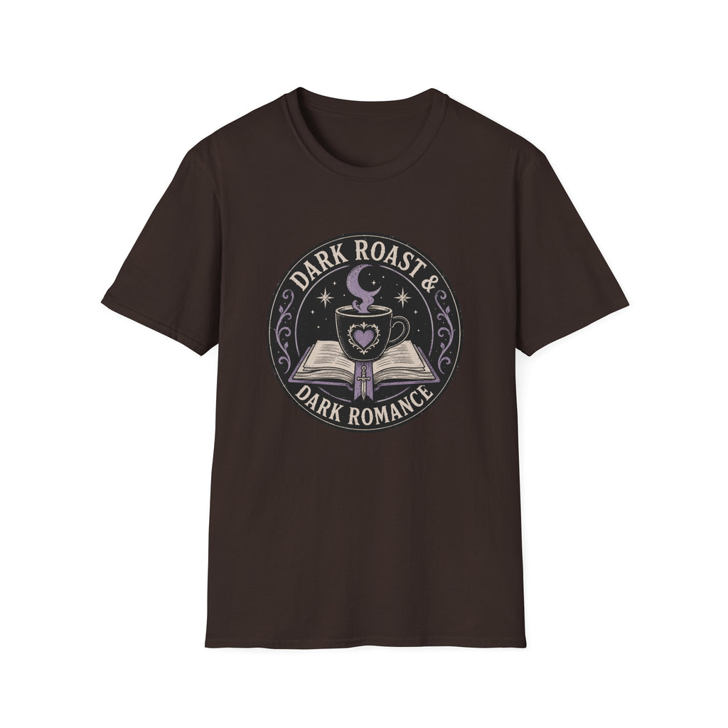 Dark Roast and Dark Romance Circle Badge T-Shirt