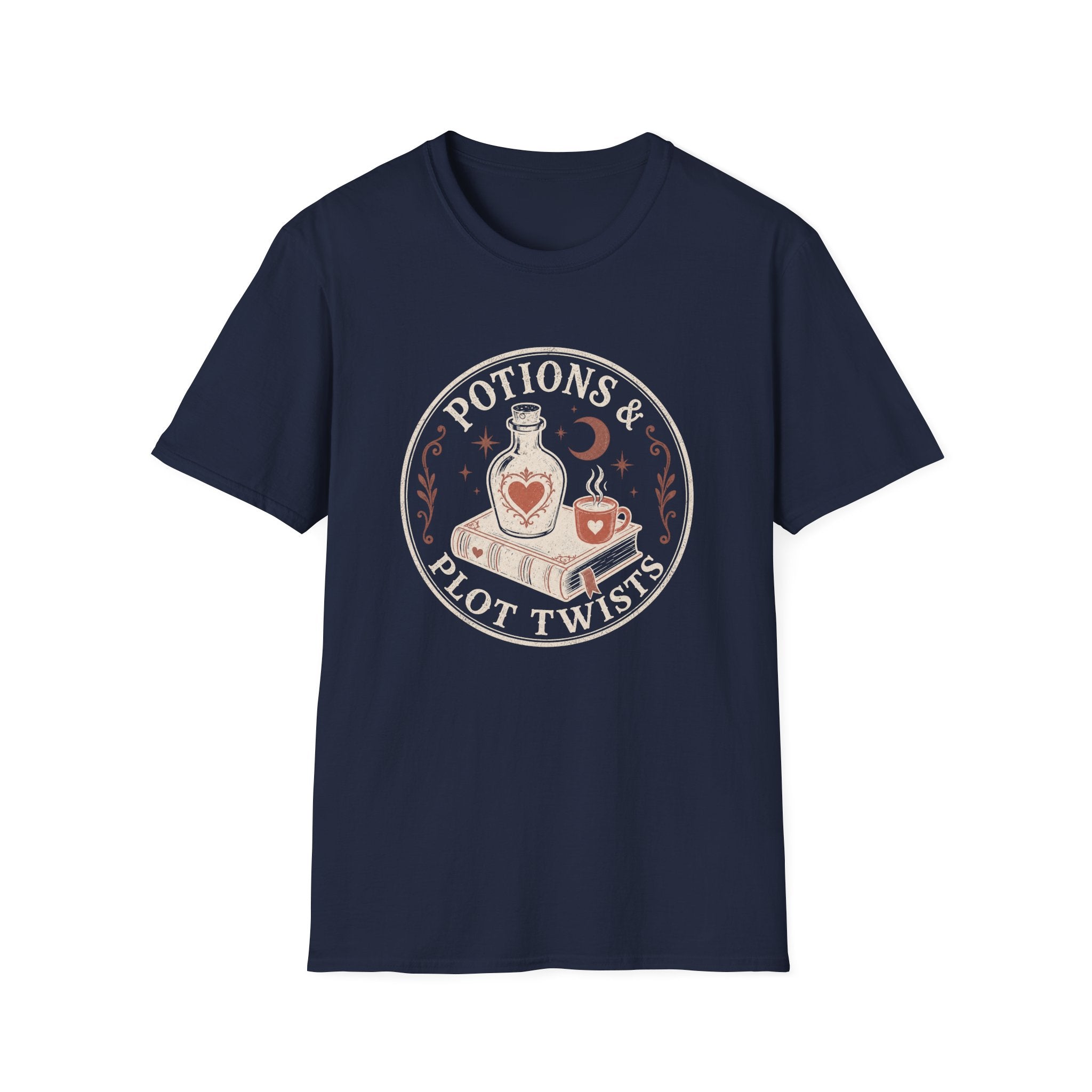 Potions & Plot Twists  Circle Badge T-Shirt