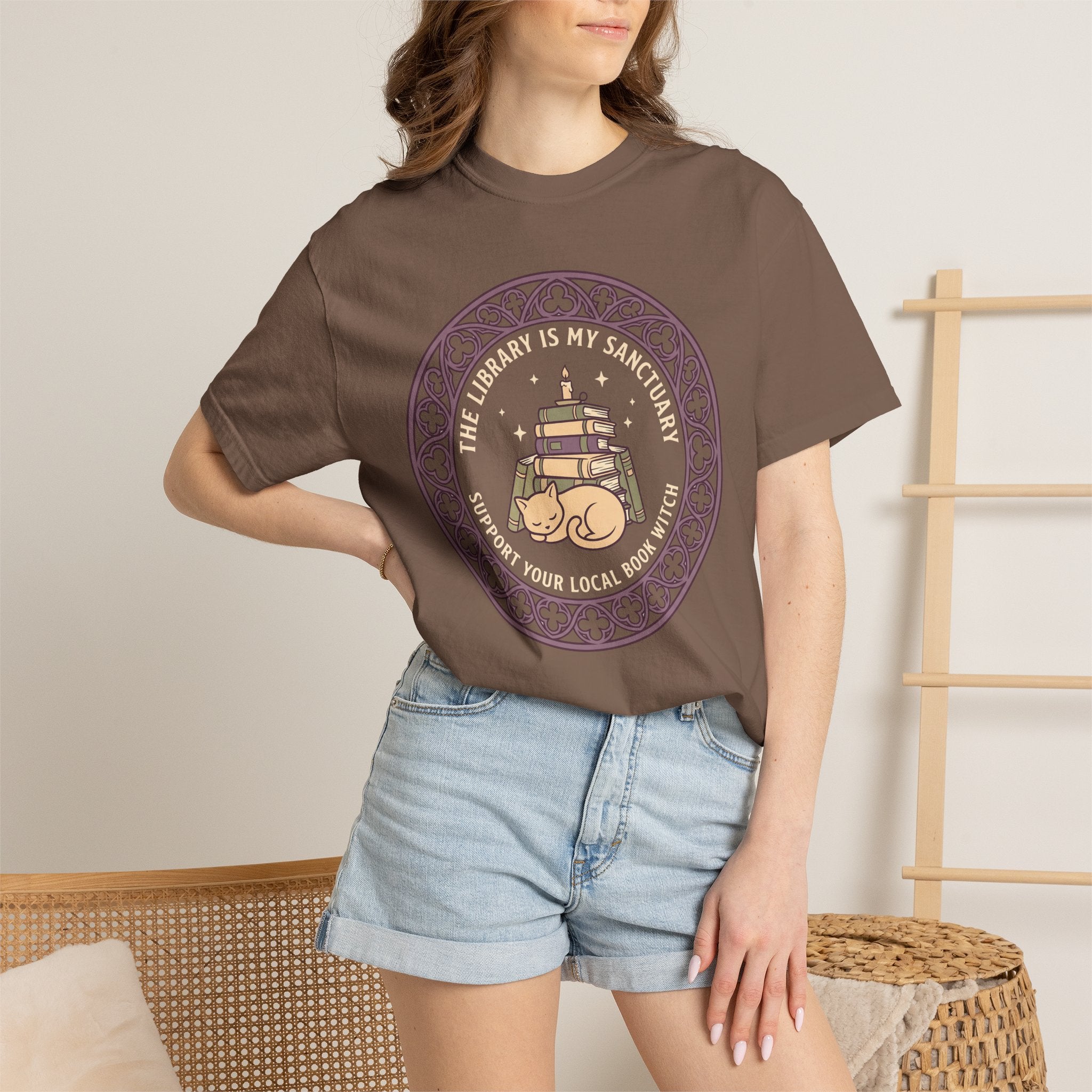 The Library is My Sanctuary T-Shirt