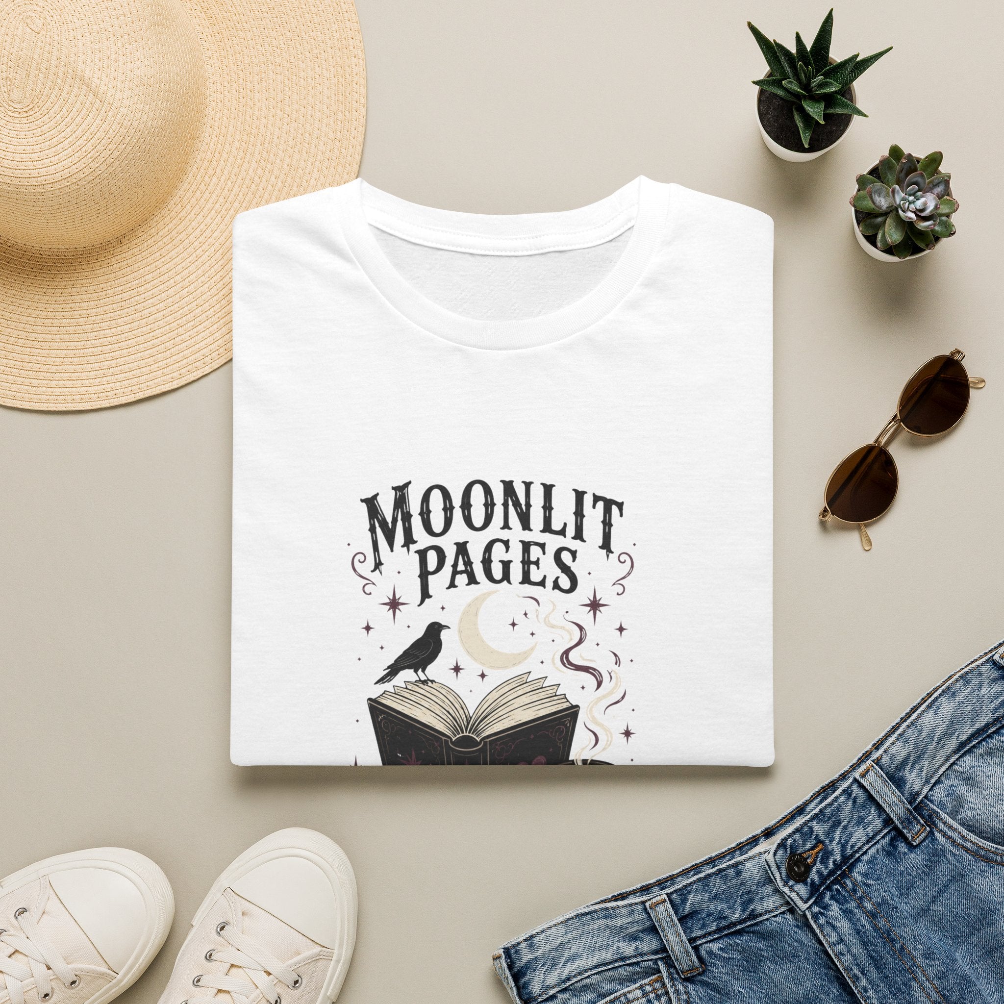 Moonlit Pages & Midnight Coffee T-Shirt