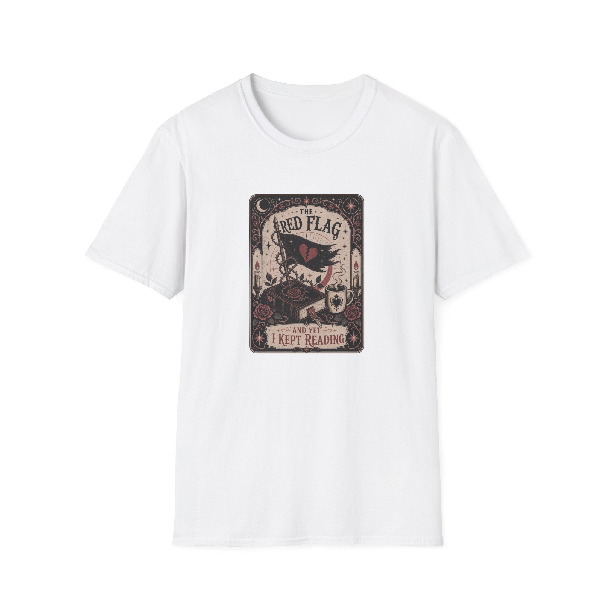 The Red Flag and Yet I Kept Reading Tarot T-Shirt
