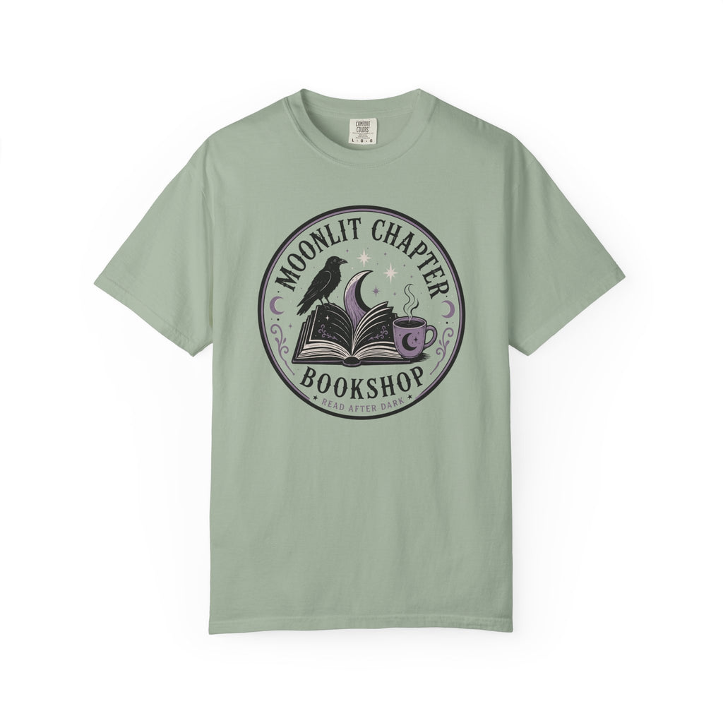 Moonlit Chapter Read After Dark Circle Badge Comfort Colors T-Shirt