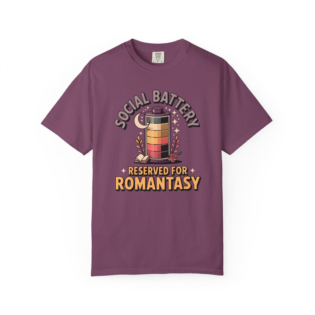 Social Battery Reserved For Romantasy T-Shirt