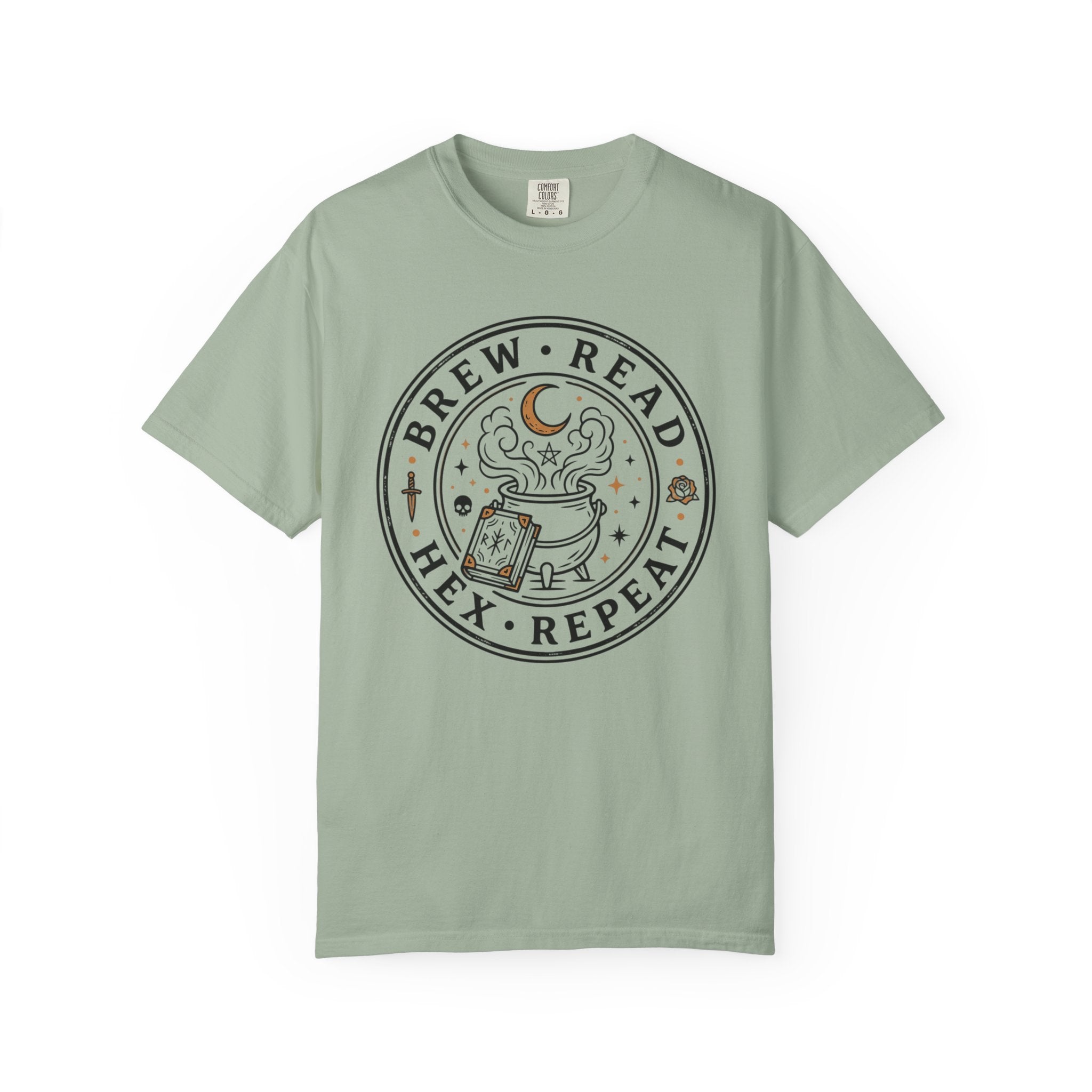 Brew Read Hex Repeat Circle Badge T-Shirt