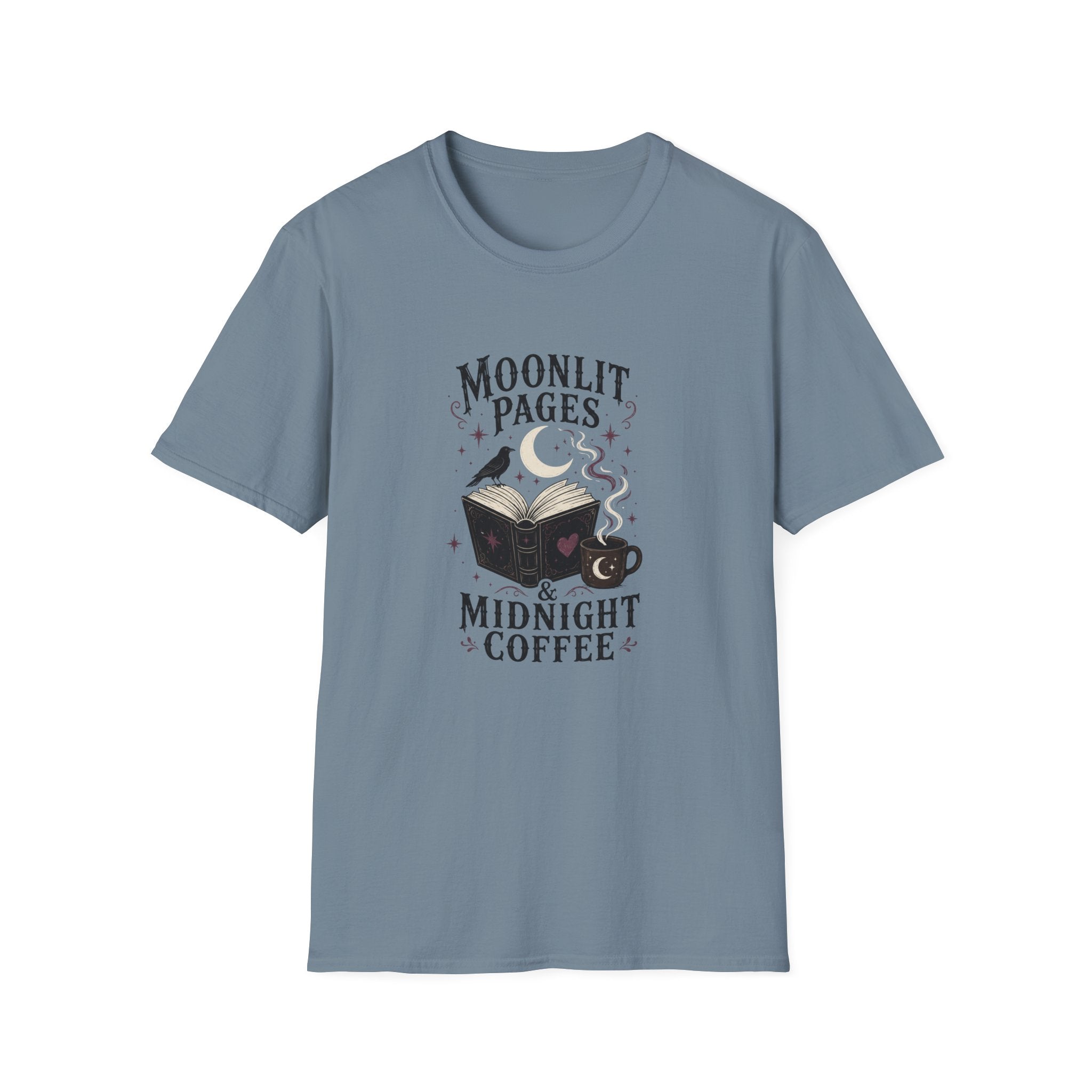 Moonlit Pages & Midnight Coffee T-Shirt