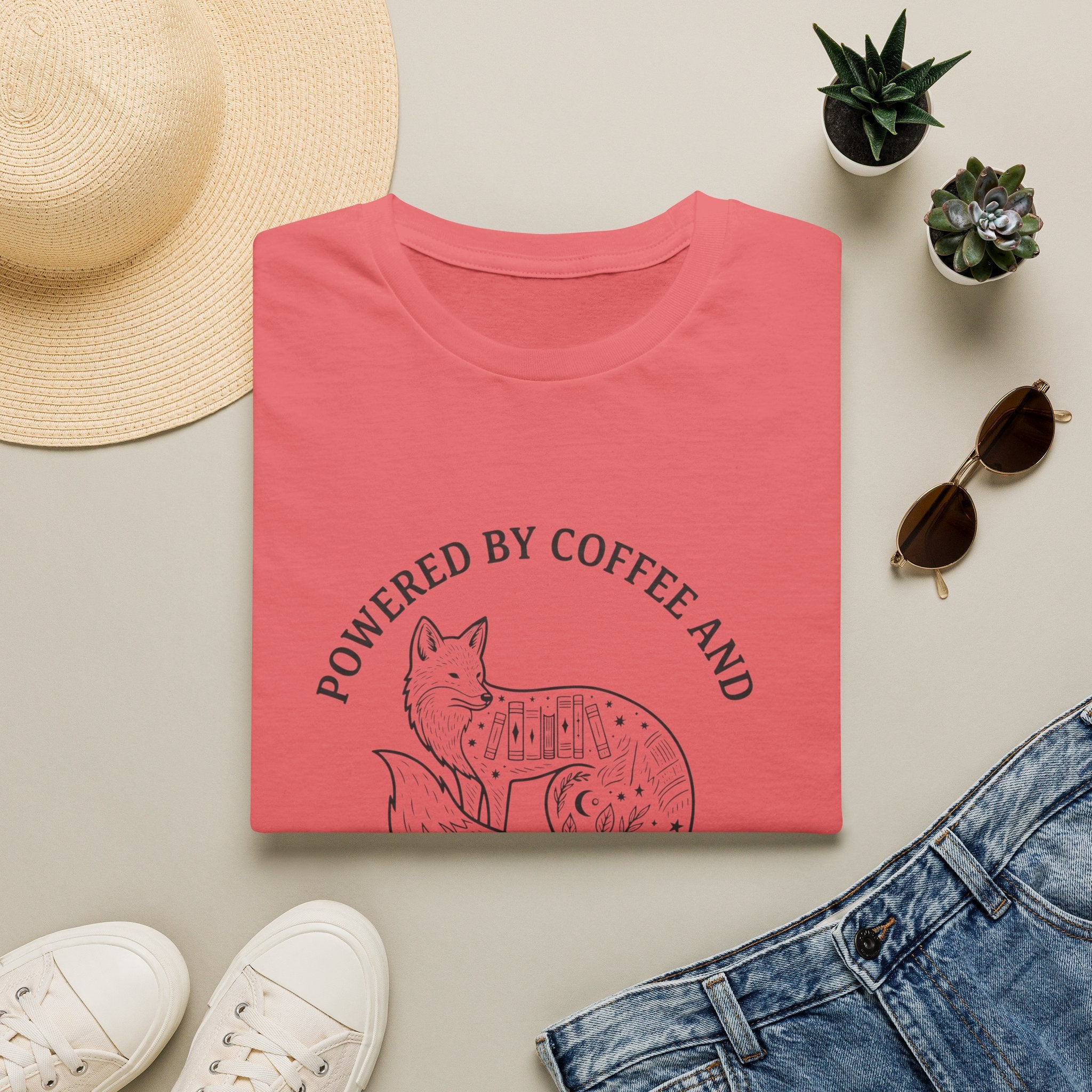 Powered By Coffee & Morally Gray Villains T-Shirt