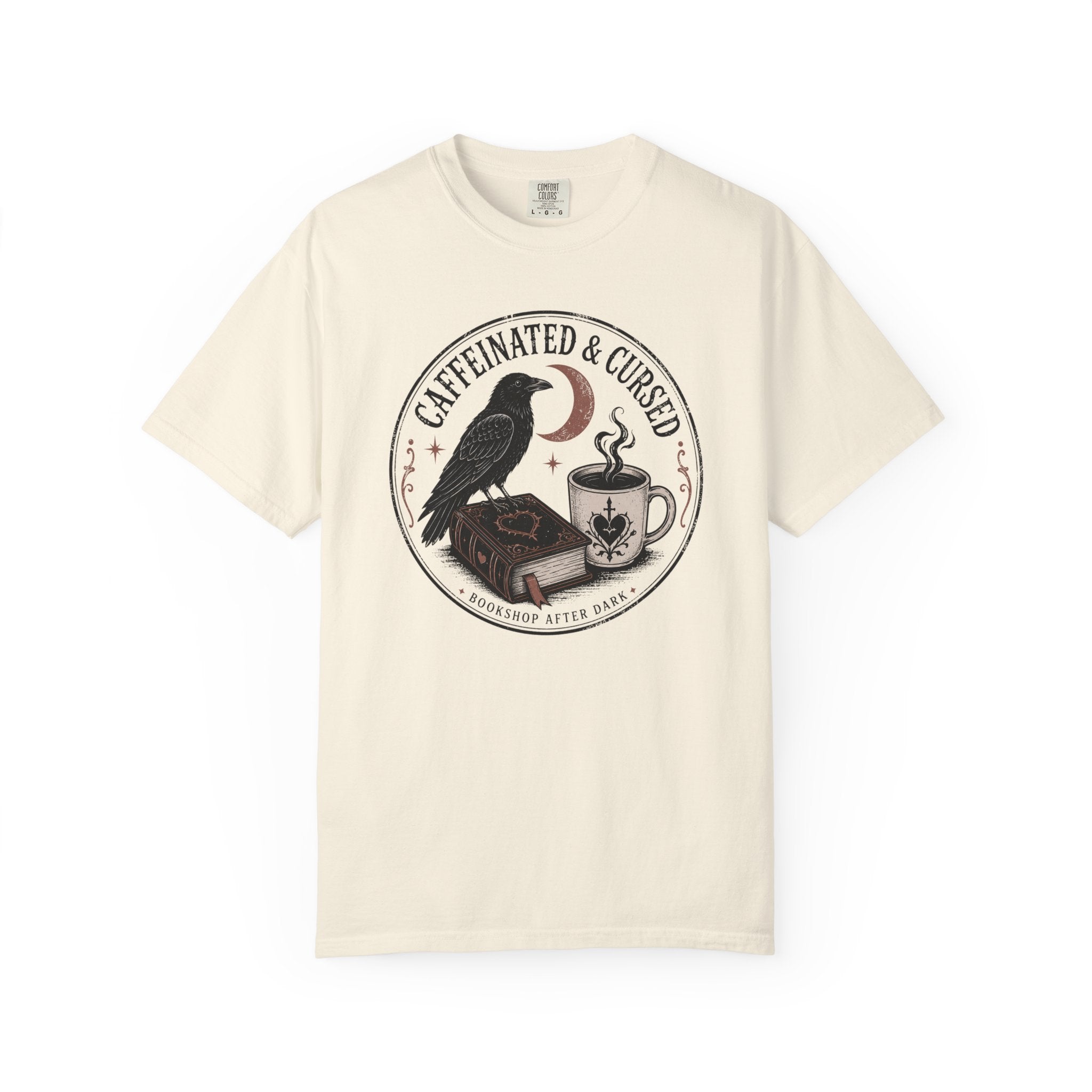 Caffeinated & Cursed Bookshop After Dark T-Shirt