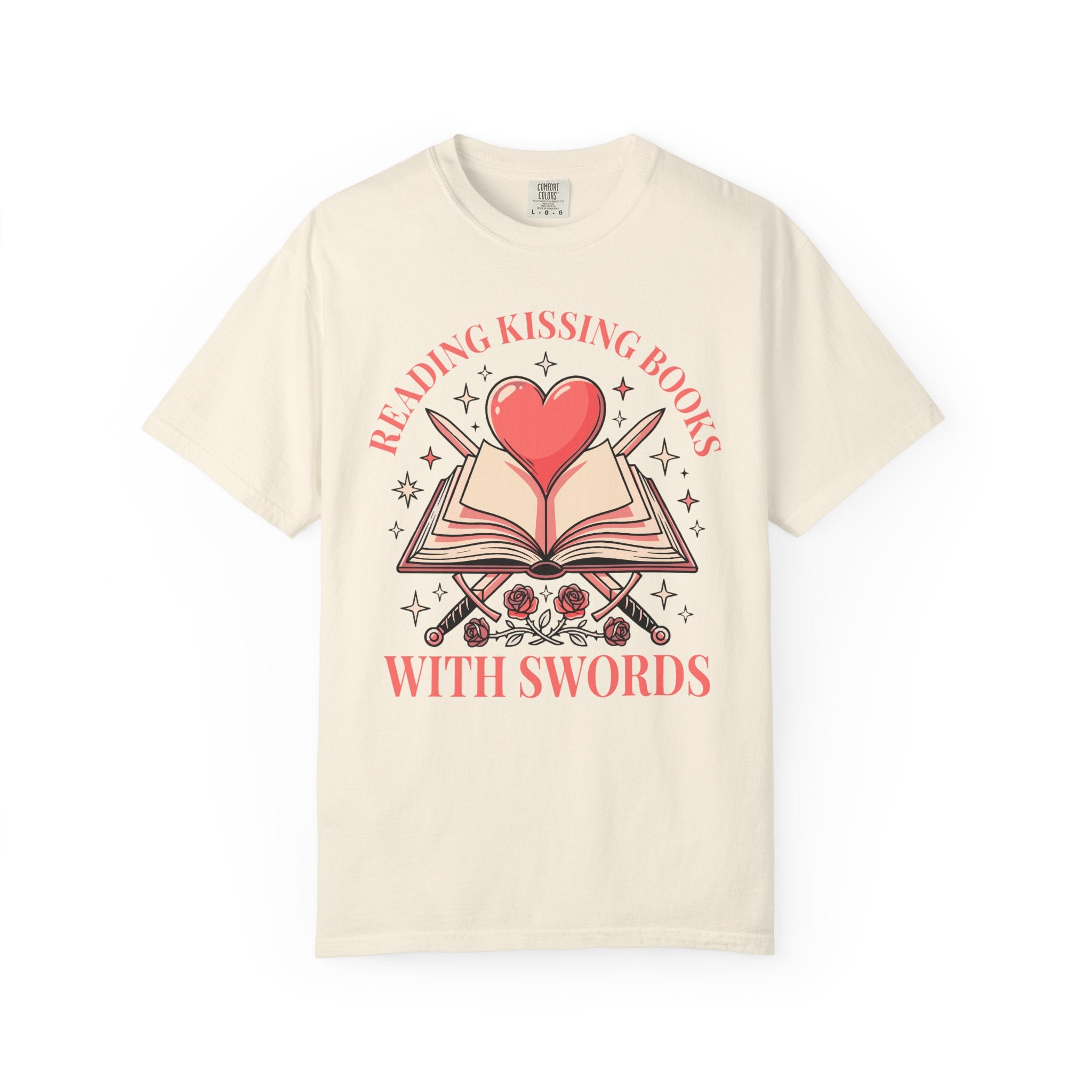 Reading Kissing Books With Swords T-Shirt