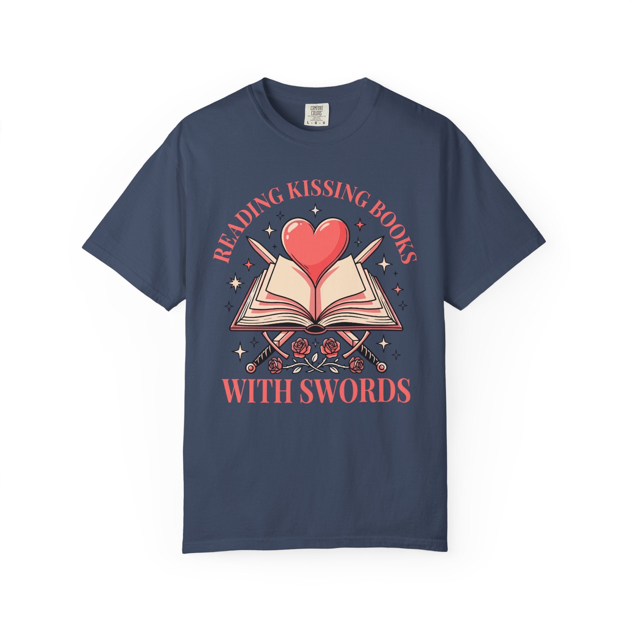 Reading Kissing Books With Swords T-Shirt