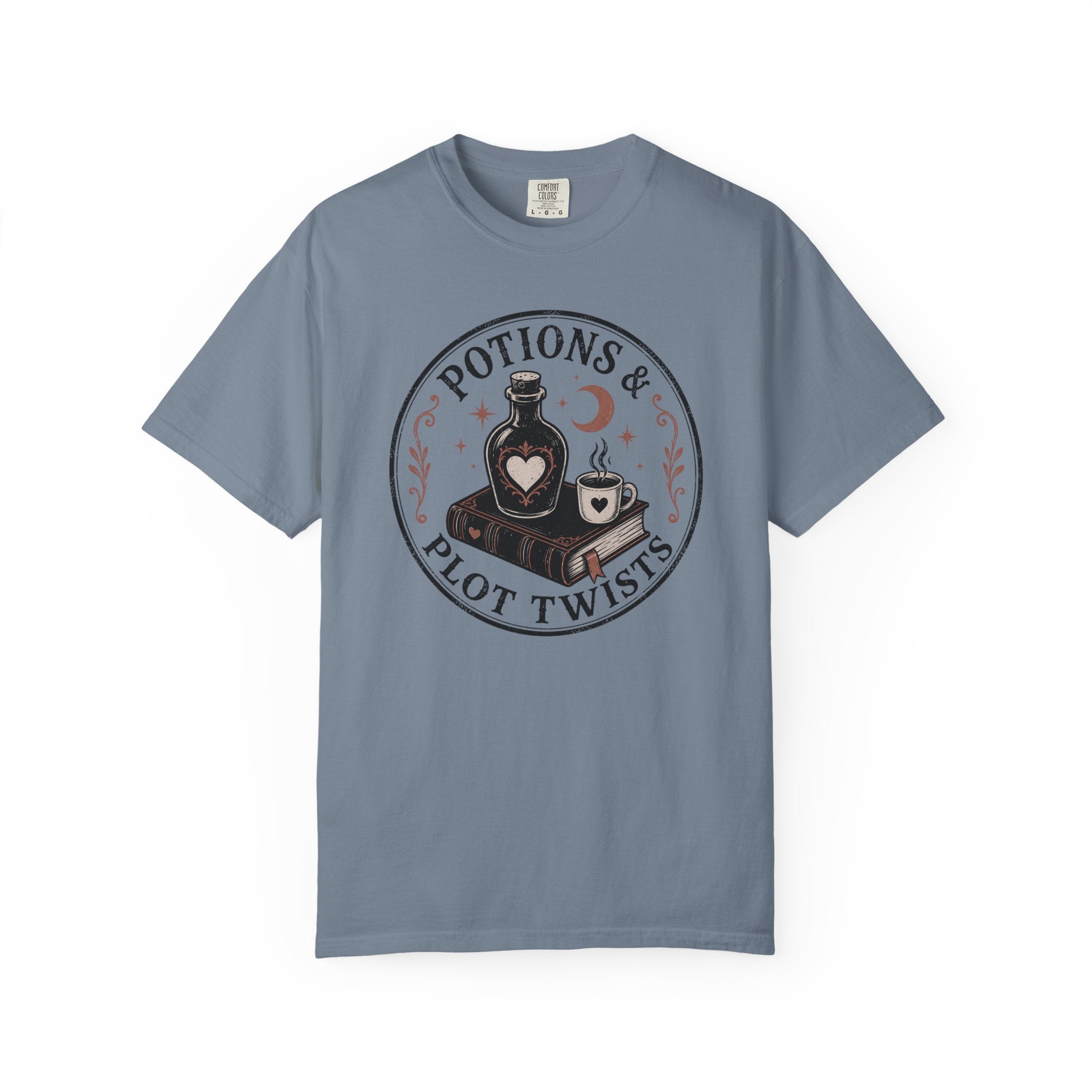 Potions & Plot Twists  Circle Badge T-Shirt