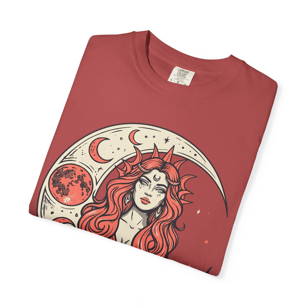 Moon Goddess Coral Graphic T-Shirt
