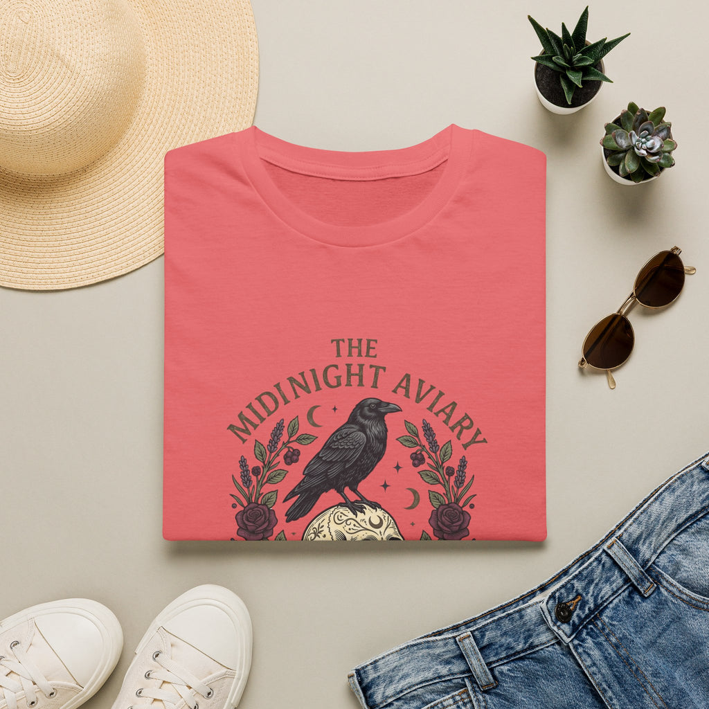 Midnight Aviary with Red Accents T-Shirt