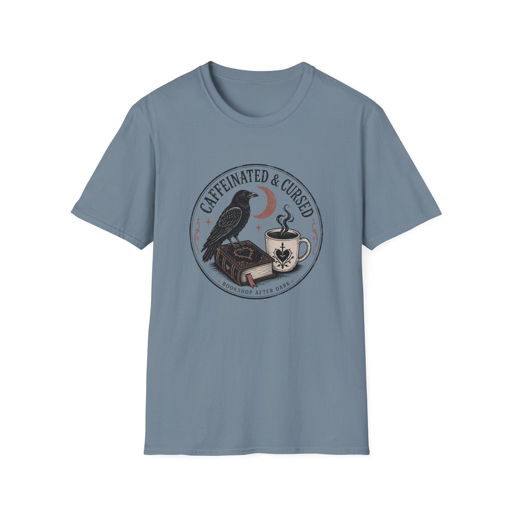 Caffeinated & Cursed Bookshop After Dark T-Shirt