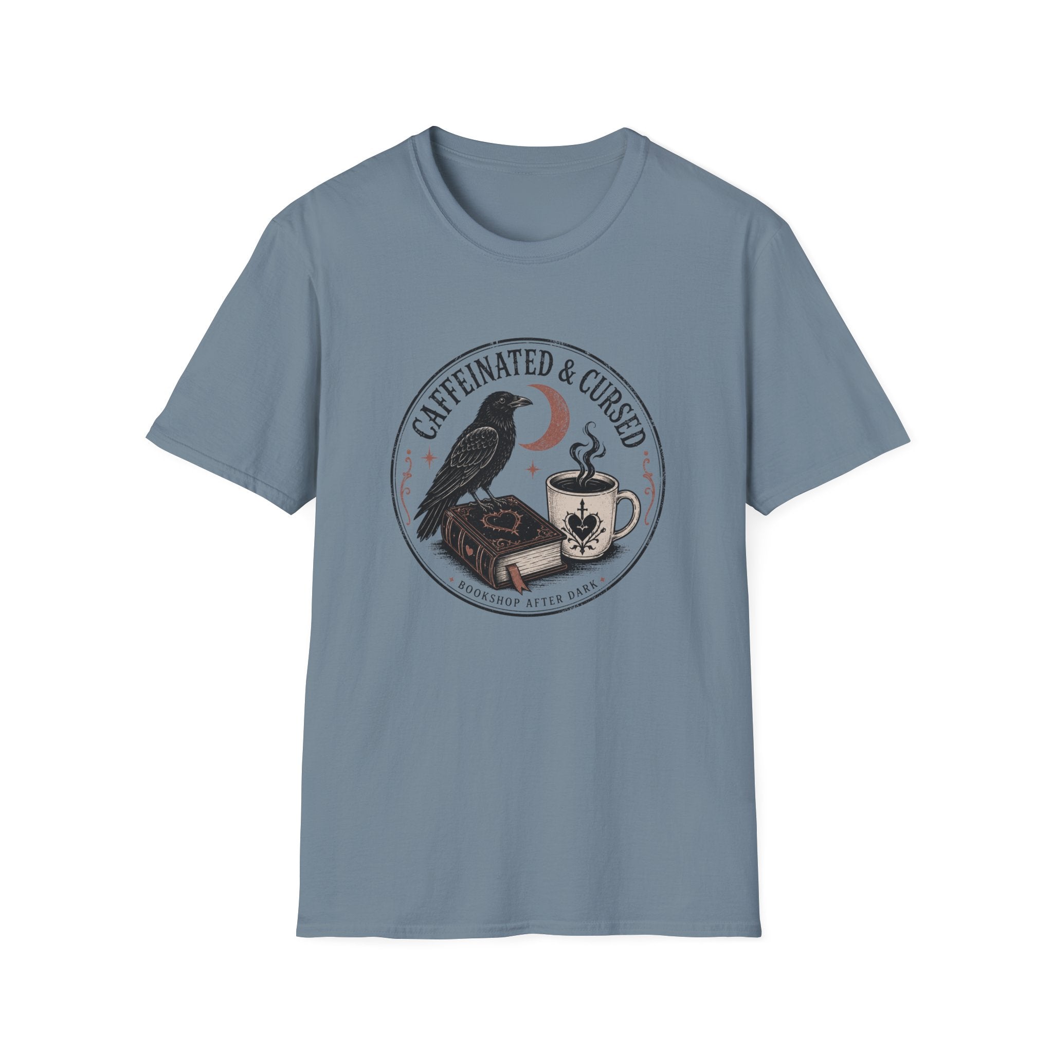 Caffeinated & Cursed Bookshop After Dark T-Shirt