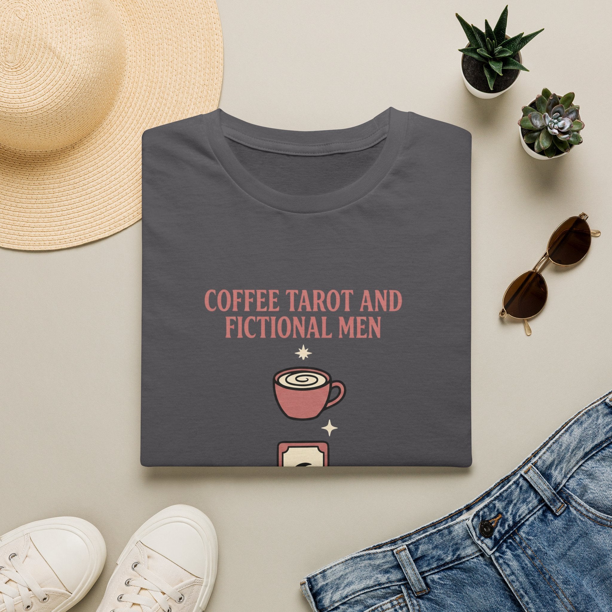 Coffee Tarot and Fictional Men T-Shirt